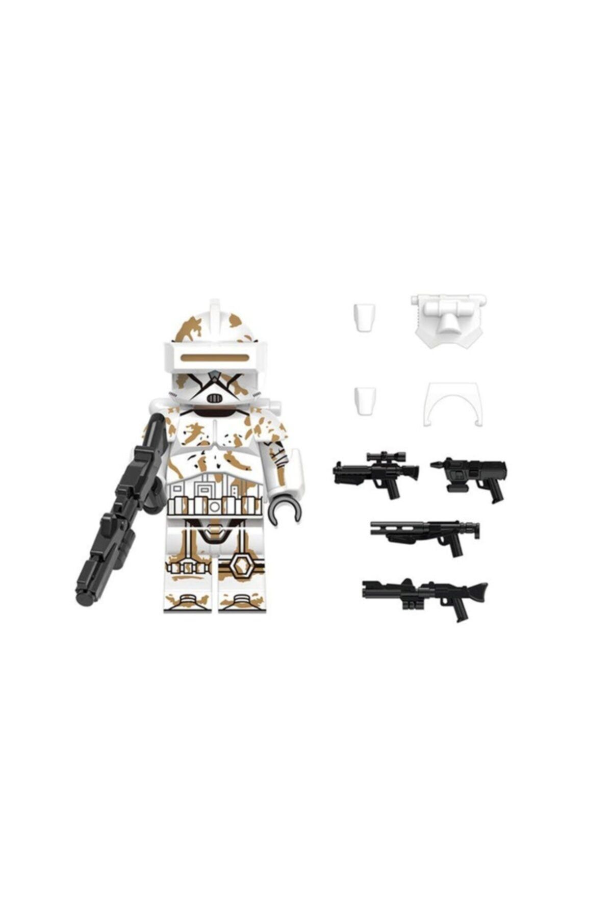 Legoedly Lego Uyumlu Star Wars Mini Figür Clone Trooper Clone Desert Soldier