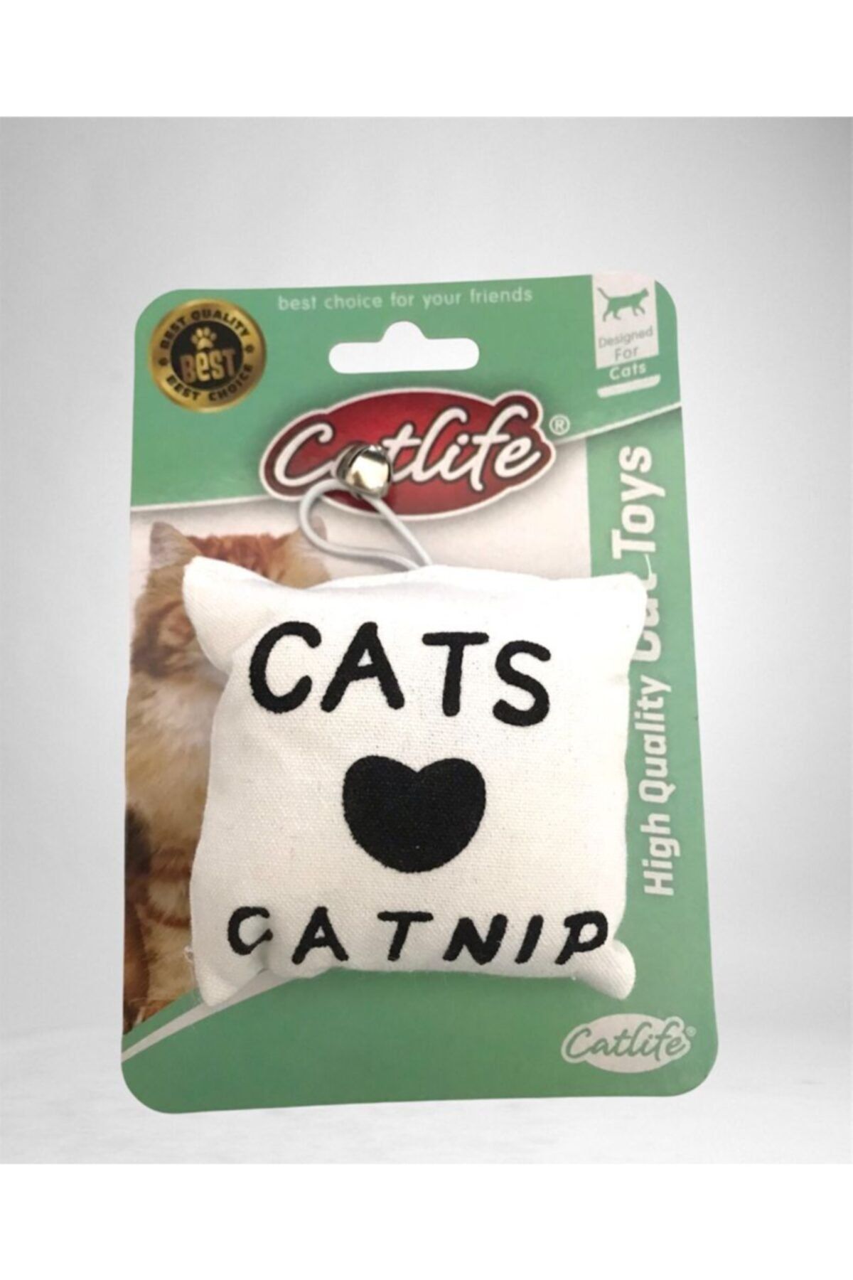 Catlife Kediler Için Catnip Yastık Oyuncak Zilli
