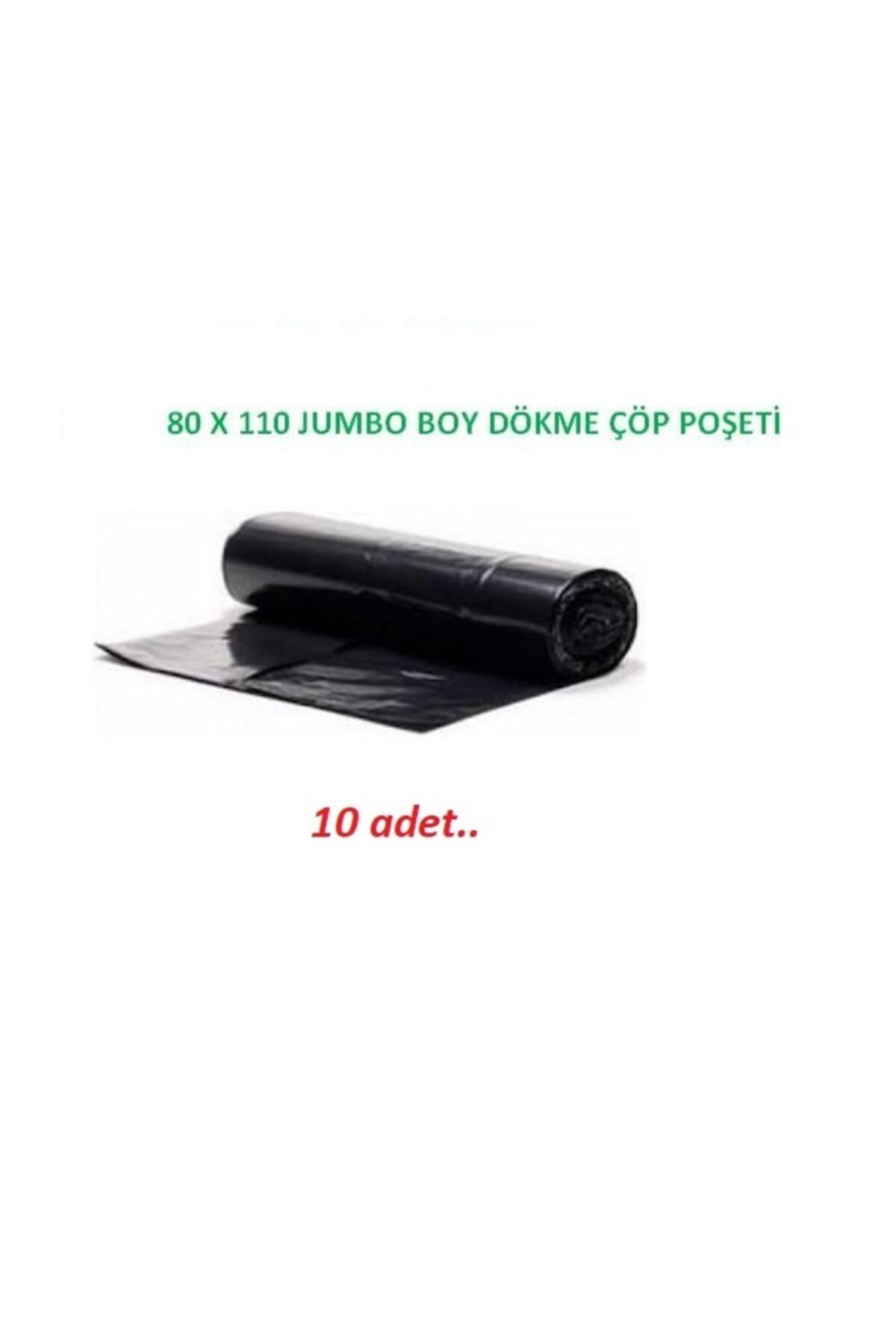 ATMACAYAPI Dökme Jumbo Boy Çöp Torbası 10 AD. Siyah 80 x 110 CM