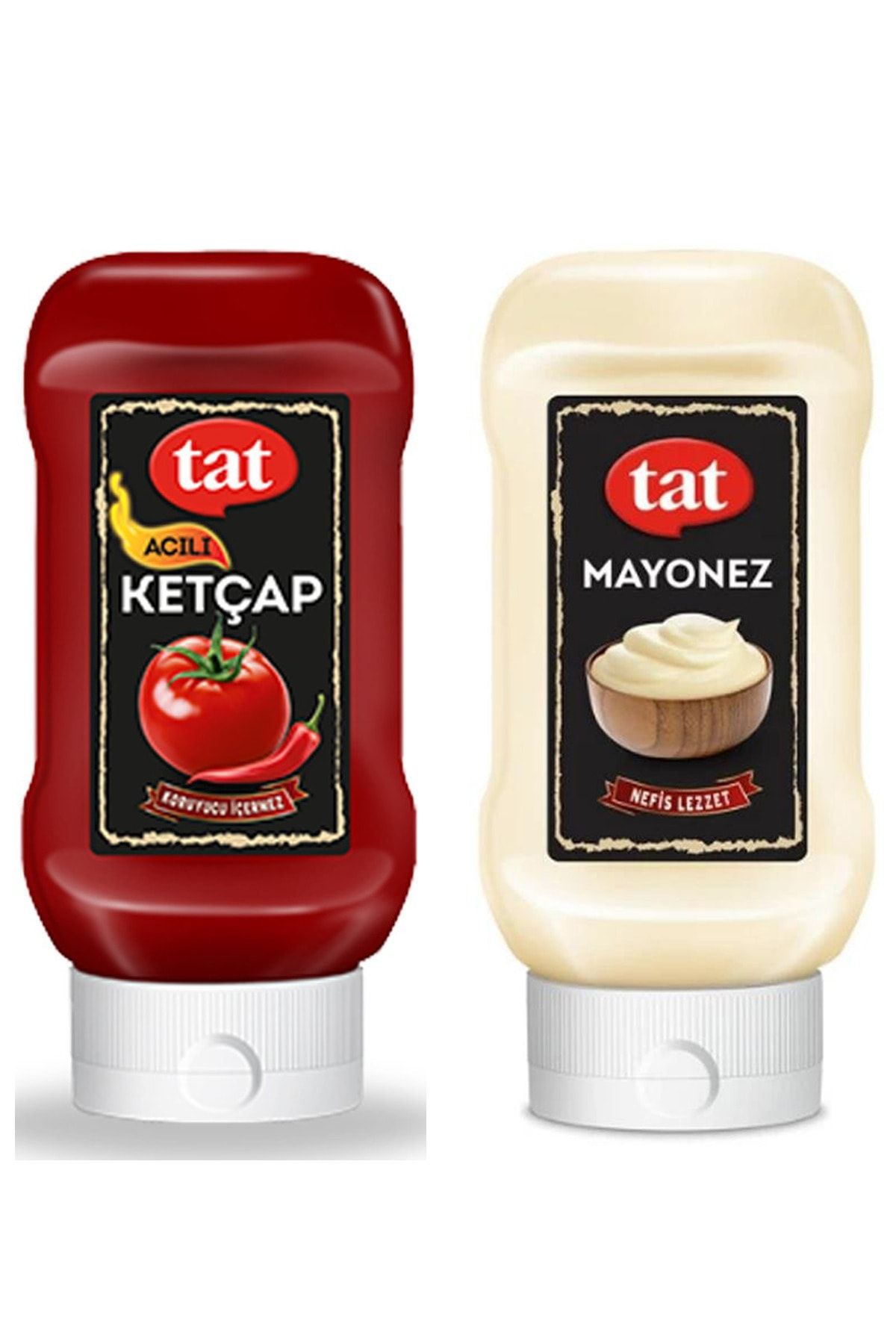 Tat Acılı Ketçap Ve Mayonez 250gr+205gr Dev Fırsat