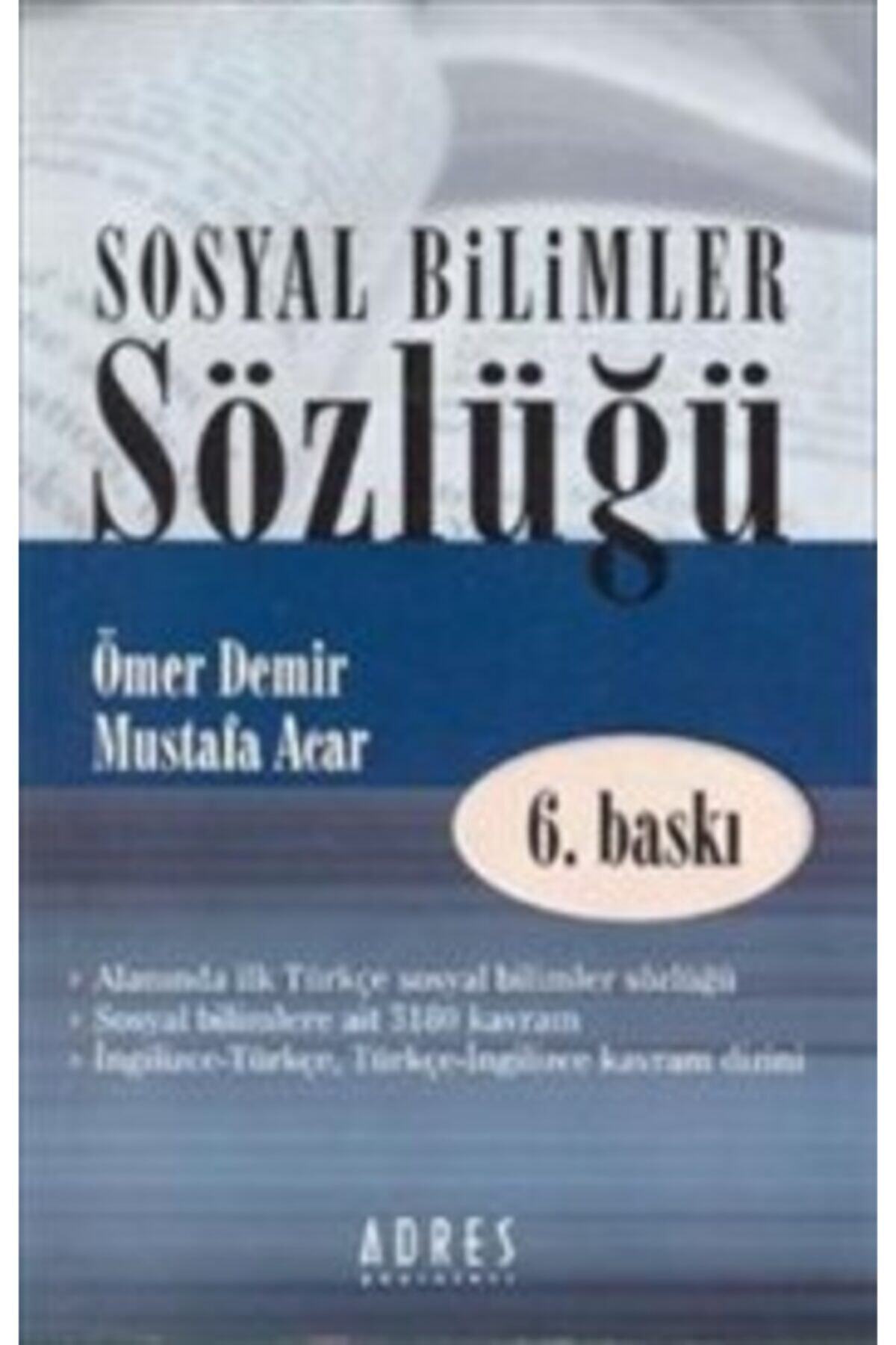 Adres Yayınları Sosyal Bilimler Sözlüğü