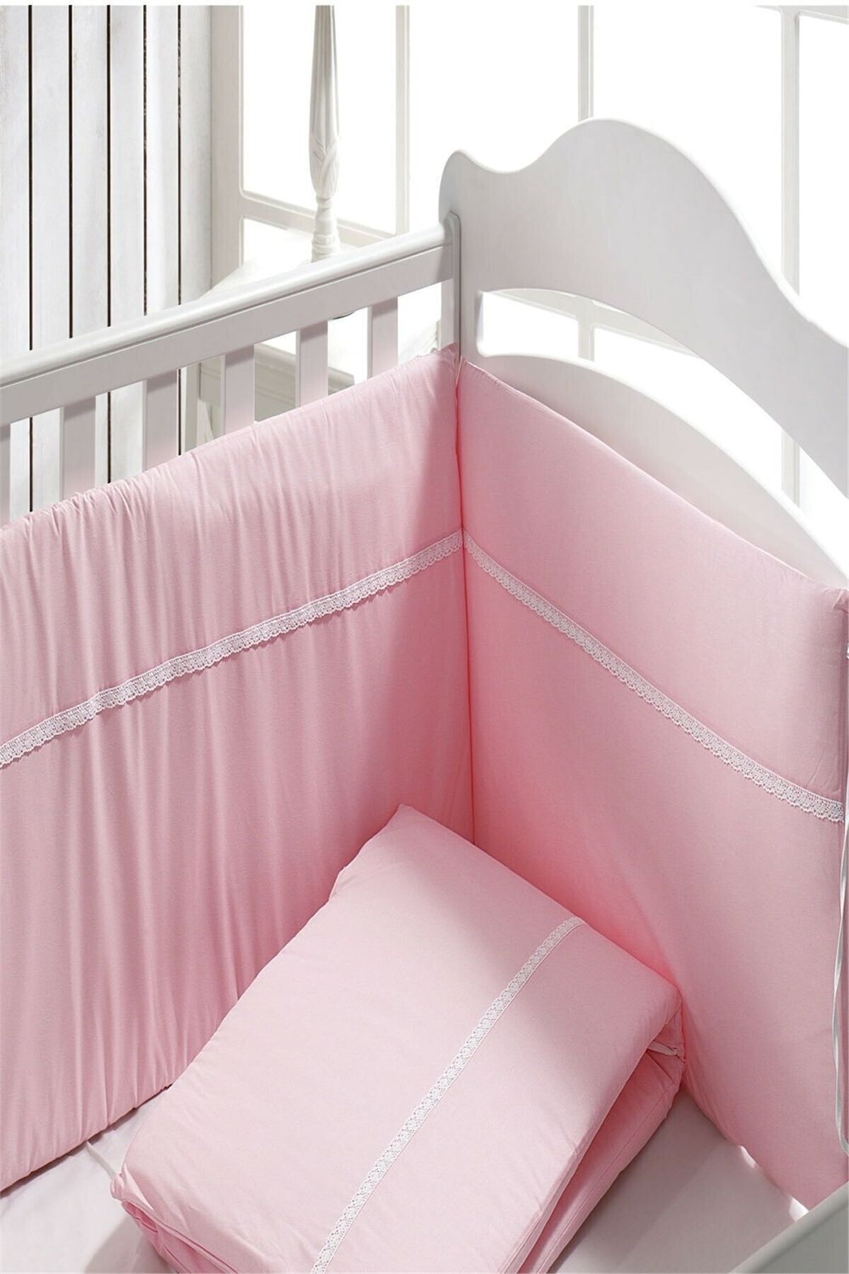 Momi Shop 013 Pembe Mobilya Bebek Yatak Kenar Koruma