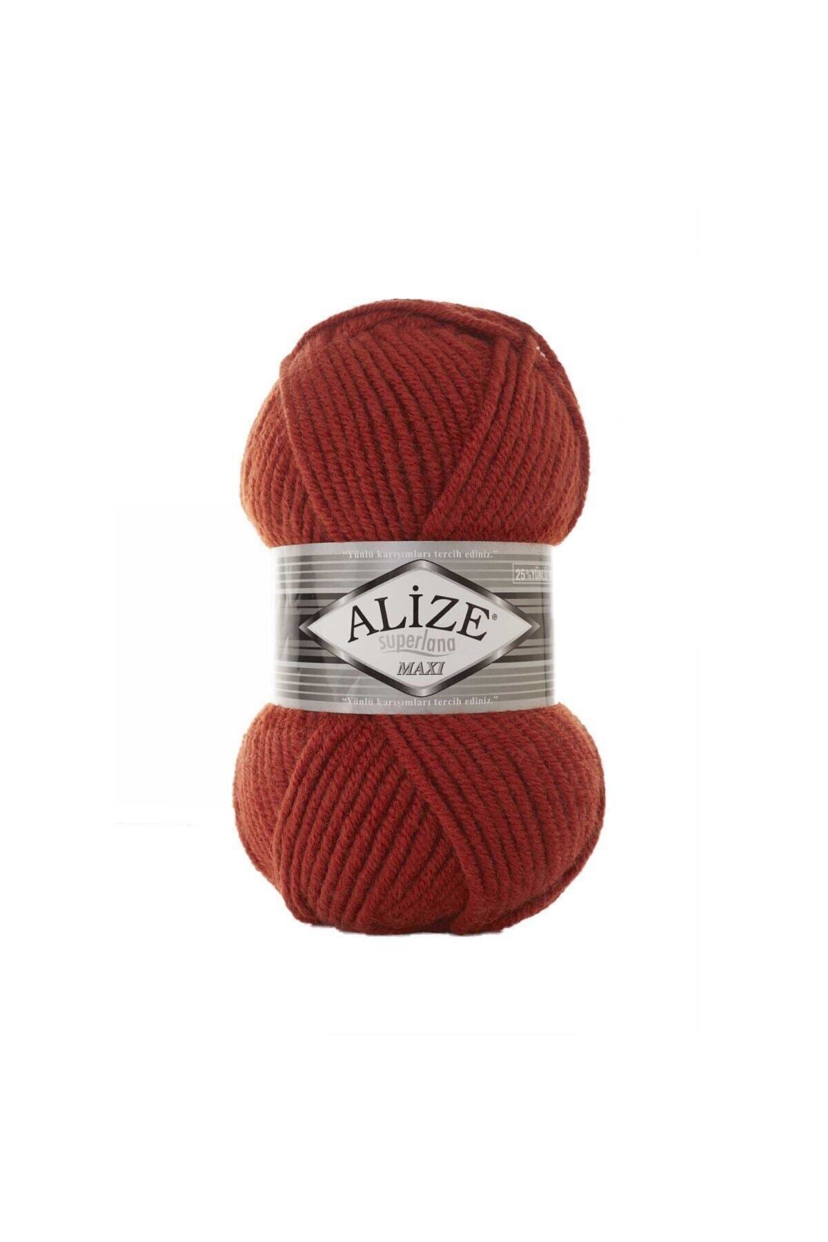 Alize Süperlana Maxi Kalın El Örgü Ipi 036 Taba