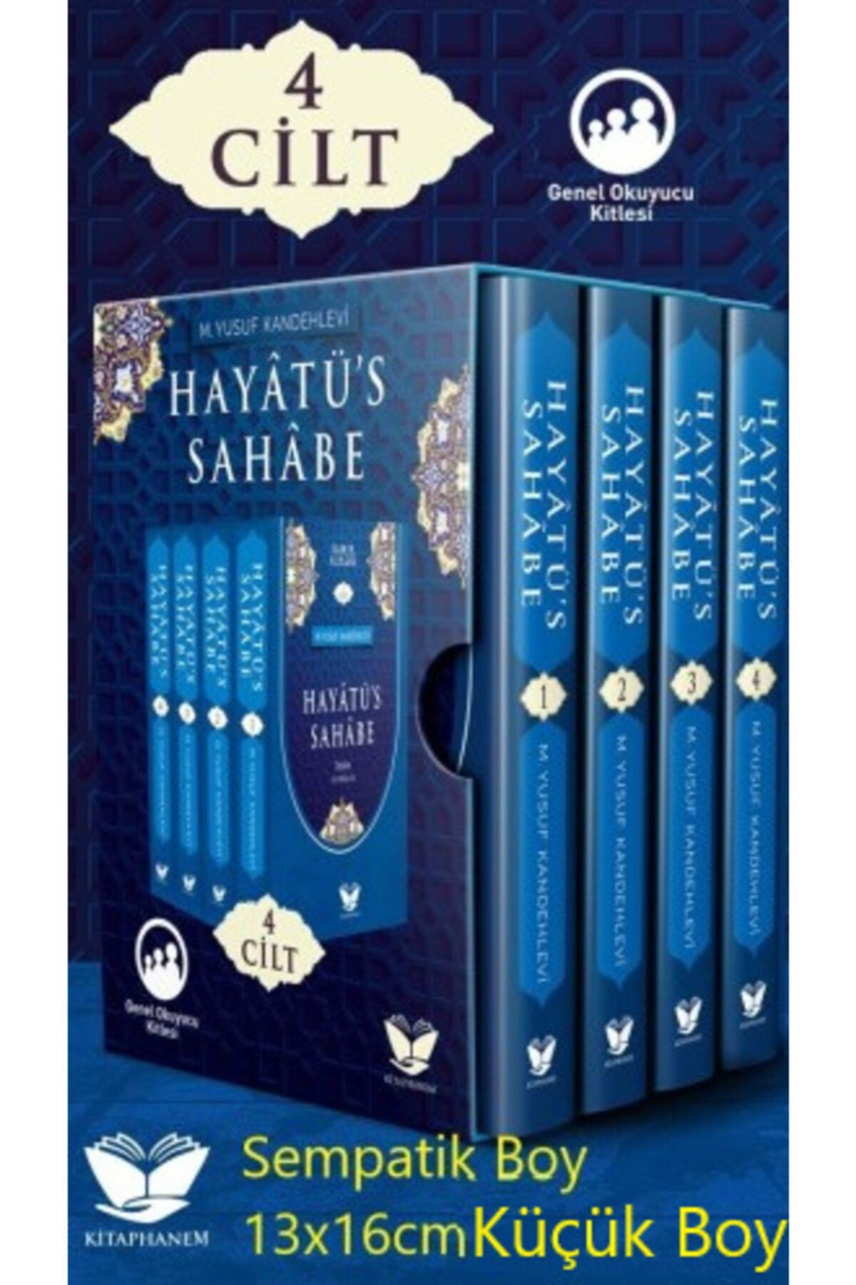 Kitaphane Yayınları Hayatü's Sahabe Tercümesi (4 Kitap Takım) - M. Yusuf Kandehlevi 9786257156059