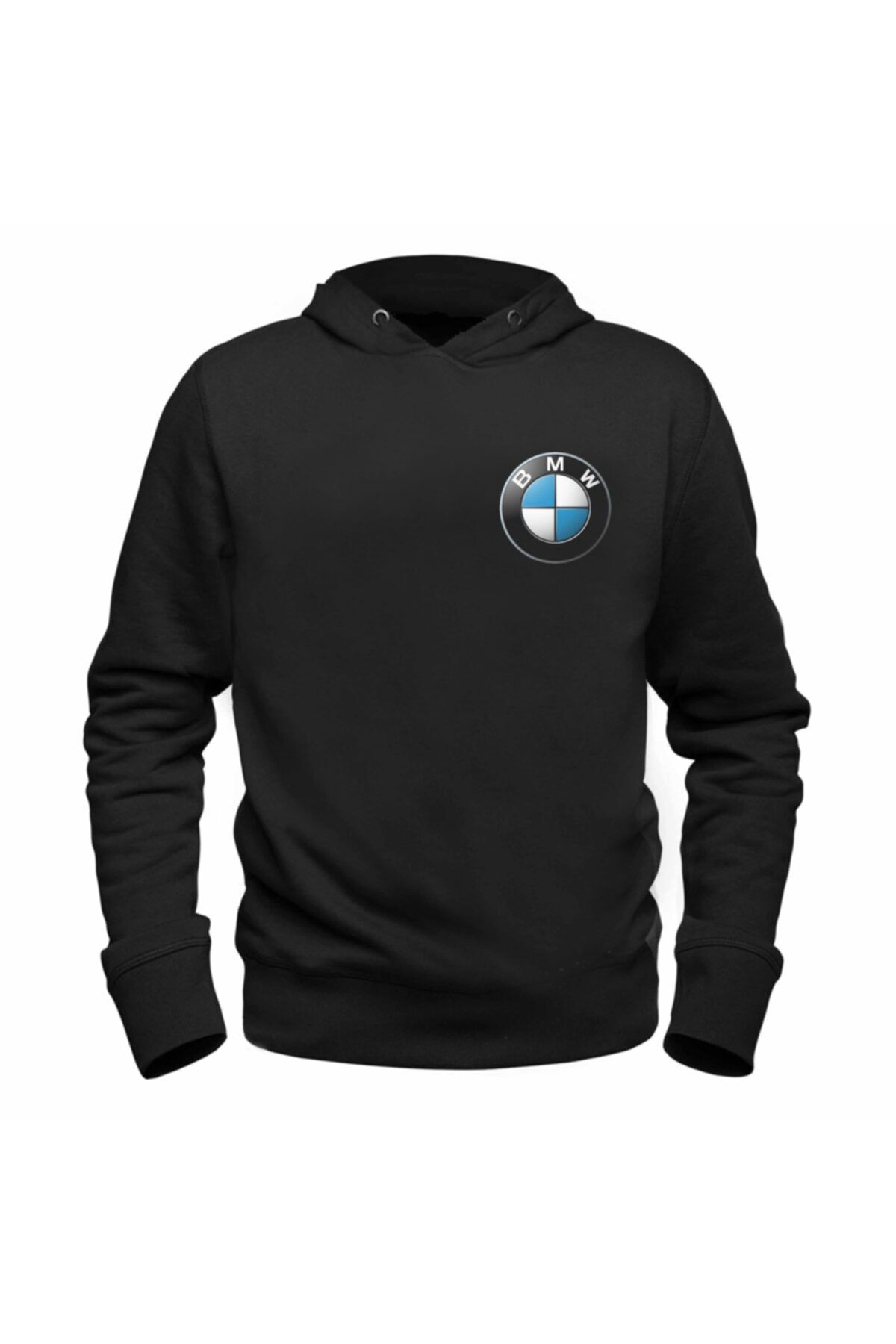 Alfa Tshirt Bmw Baskılı Siyah Sweatshirt