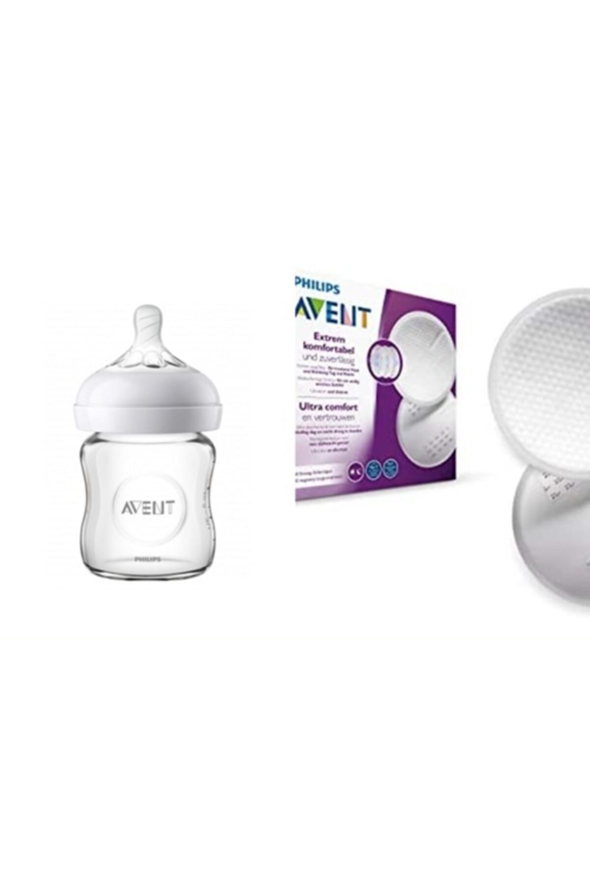 Philips Avent Ekonomik 2'li Set Cam Bieron 120 Ml & 60'lı Göğüs Pedi