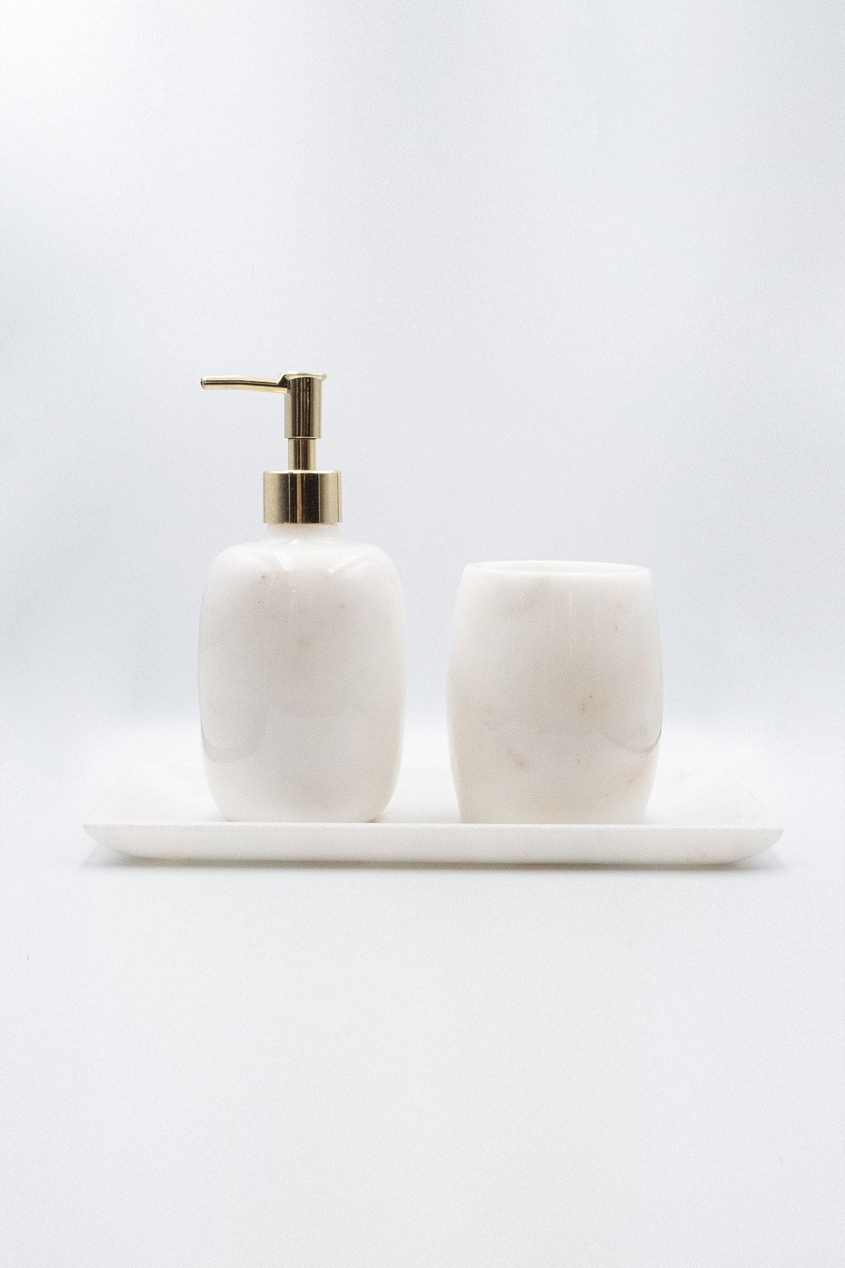 D'ARTE STONE Luva 3'lü Banyo Seti