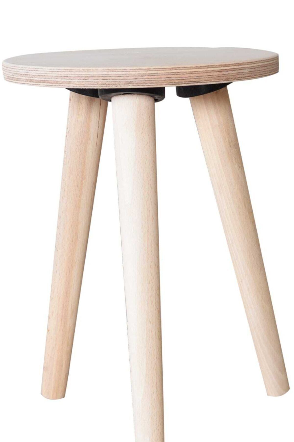 DESENGO Ahşap Çocuk Taburesi Oturum Alanı 24cm Yükseklik 32cm