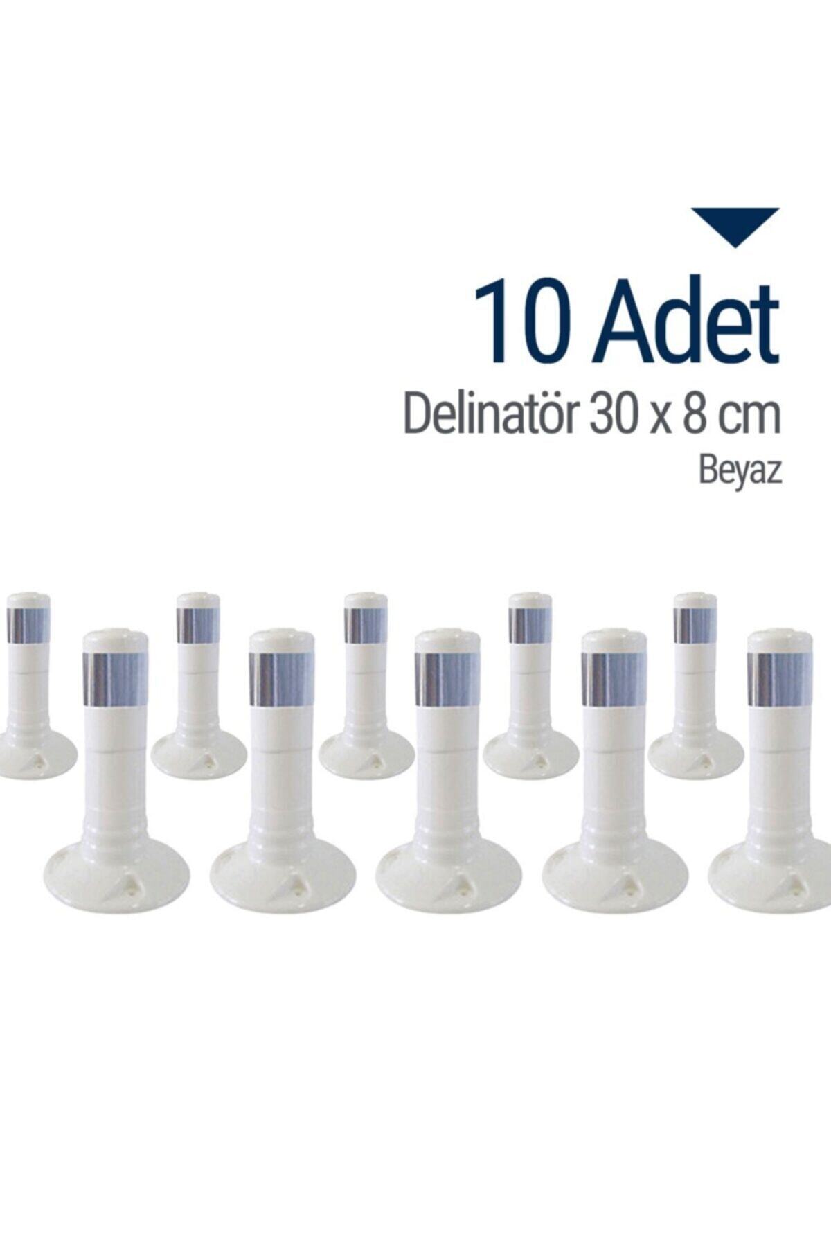 İleri Trafik Delinatör 30 X 8 Cm Beyaz 10 Adet, Esnek Duba