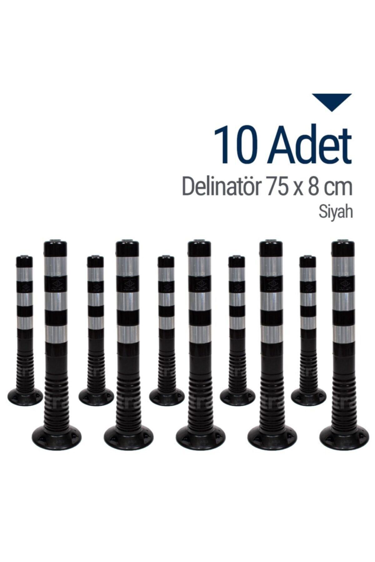 İleri Trafik Delinatör 75 X 8 Cm Siyah 10 Adet, Esnek Duba