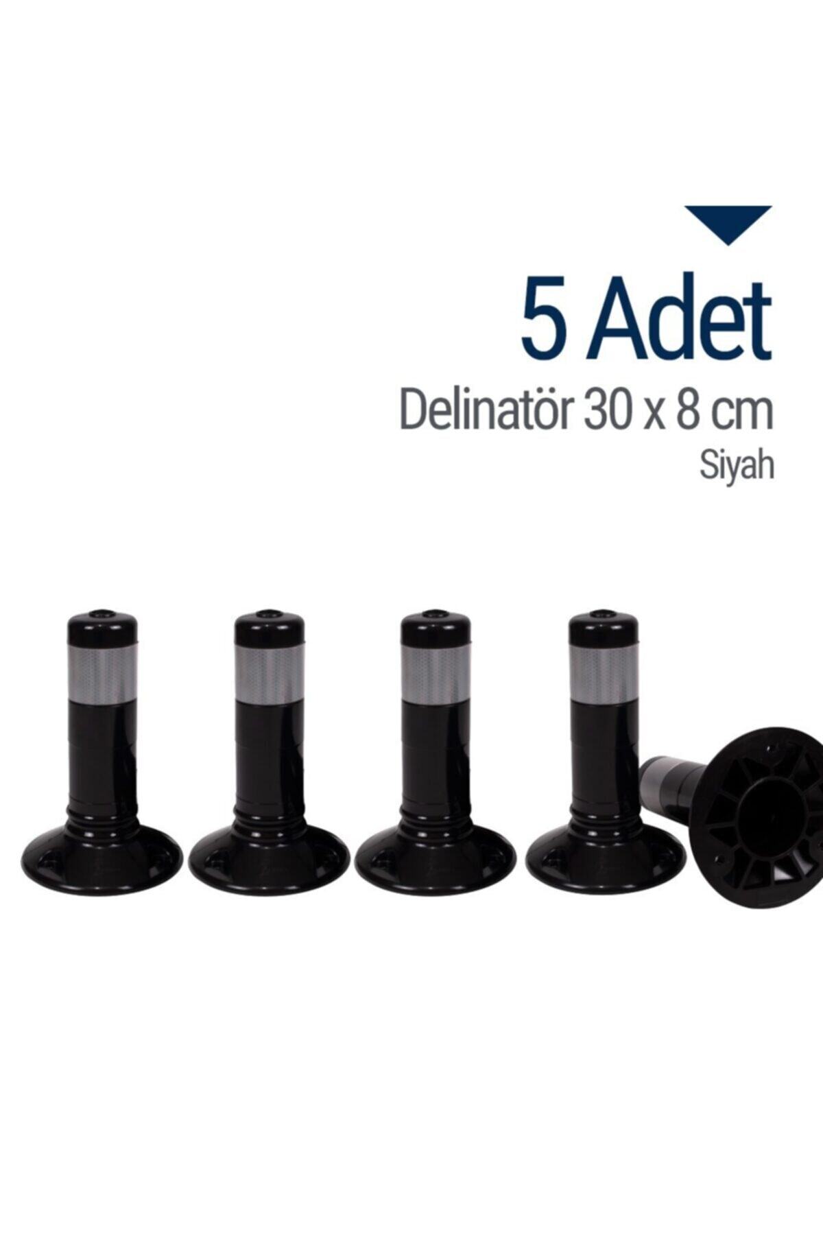 İleri Trafik Delinatör 30 X 8 Cm Siyah 5 Adet, Esnek Duba