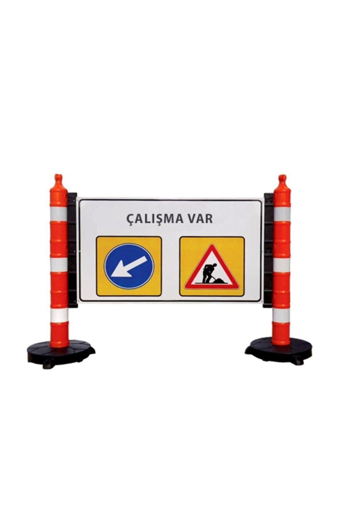 İleri Trafik Dubalı Uyarı Levhalı Bariyer