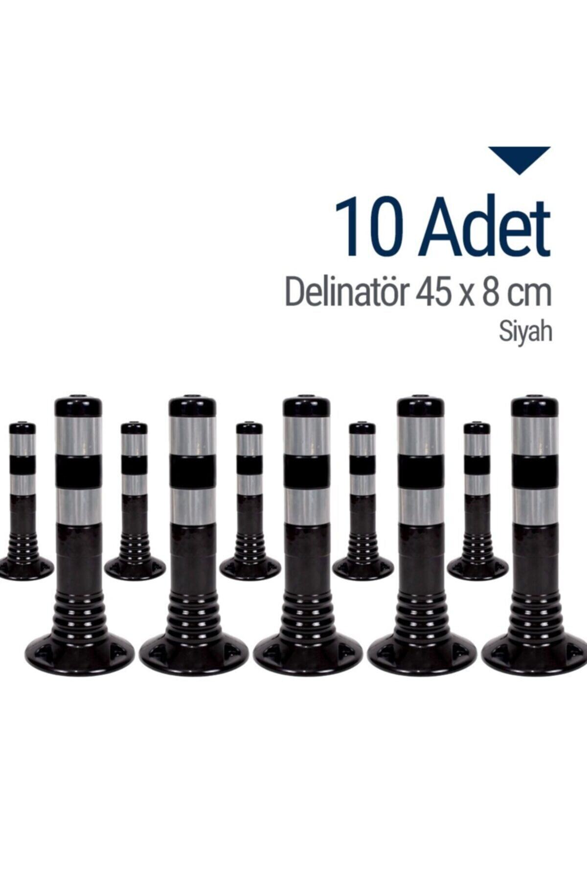 İleri Trafik Delinatör 45 X 8 Cm Siyah 10 Adet, Esnek Duba