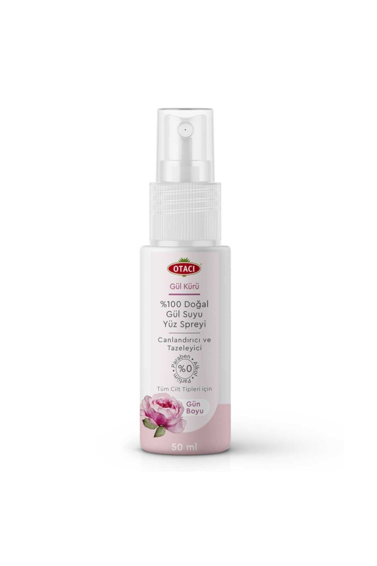 Otacı Gül Kürü Doğal Gül Suyu Yüz Spreyi 50 ml