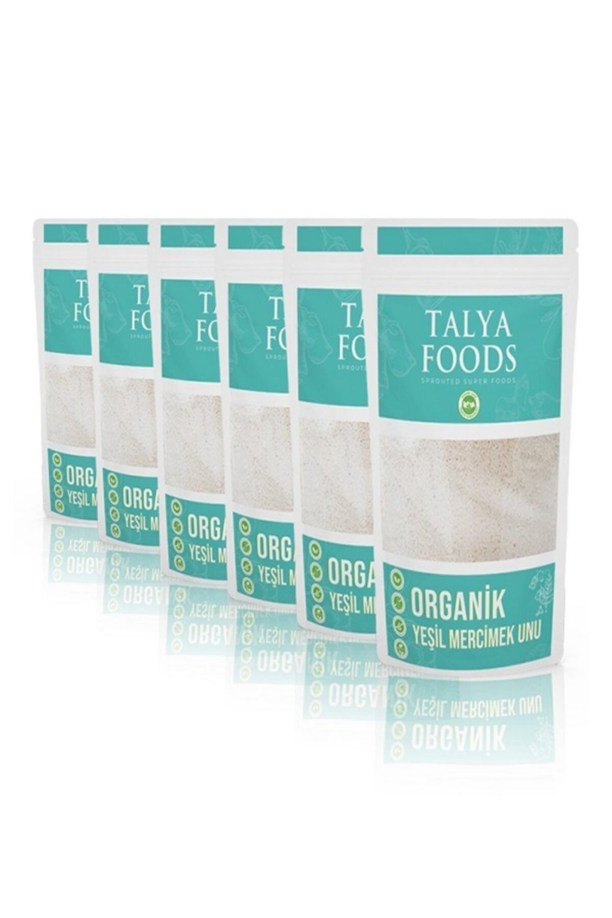 TALYA FOODS Talya Filizlendirilmiş Yeşil Mercimek Unu 6'lı Fırsat Paketi
