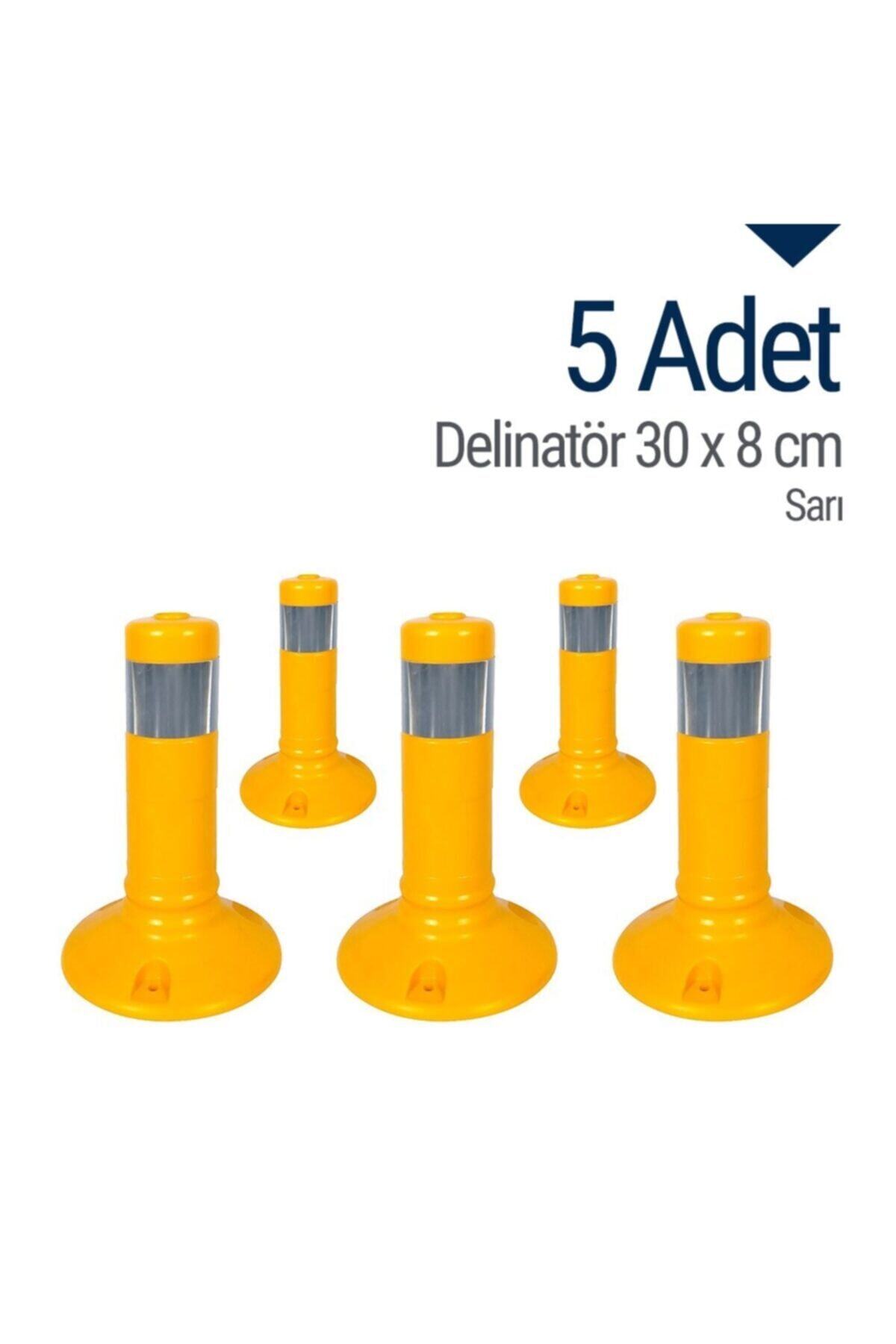 İleri Trafik Delinatör 30 X 8 Cm Sarı 5 Adet, Esnek Duba