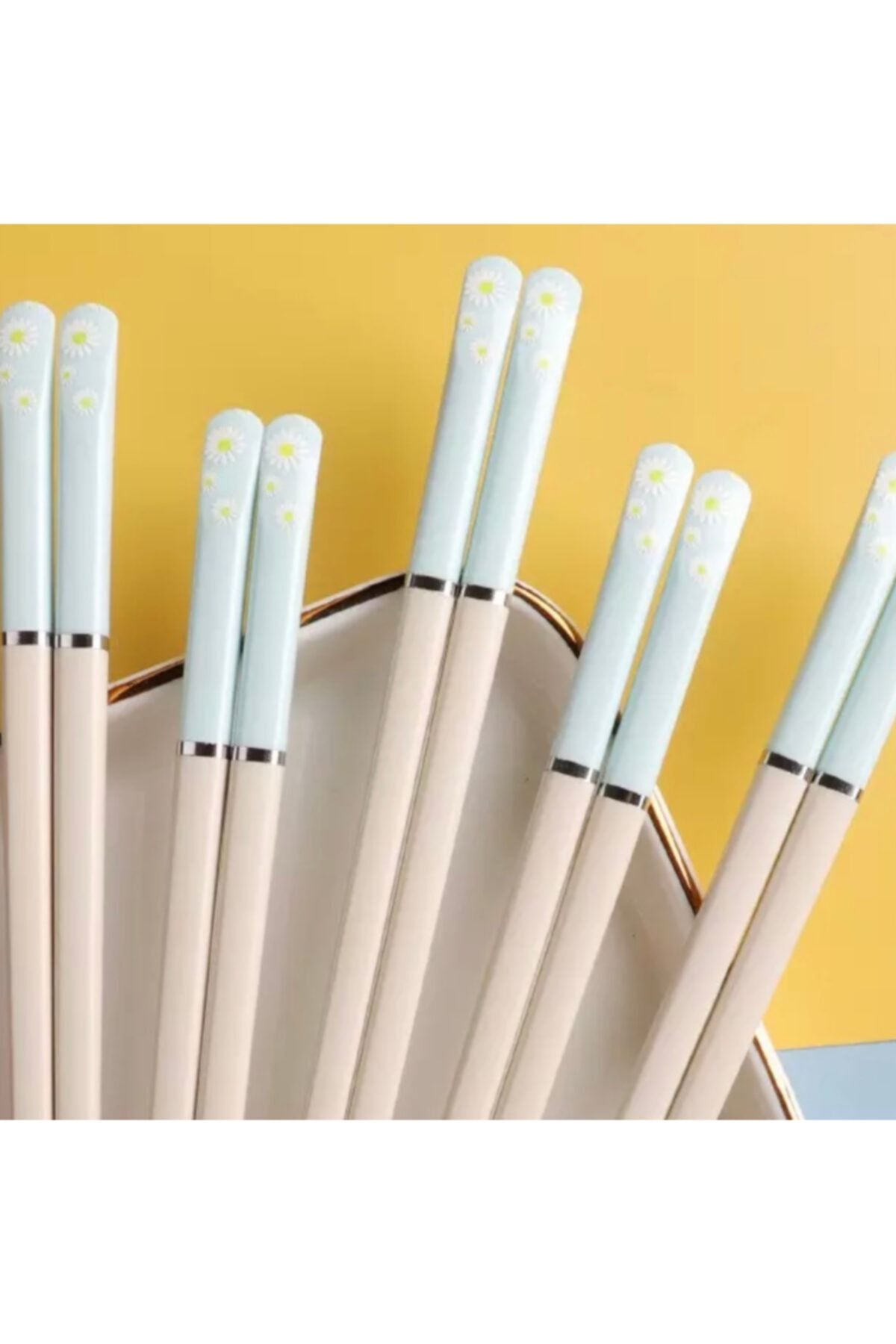 Kpop Dünyasi Daisy Renkli Chopsticks - Açık Mavi