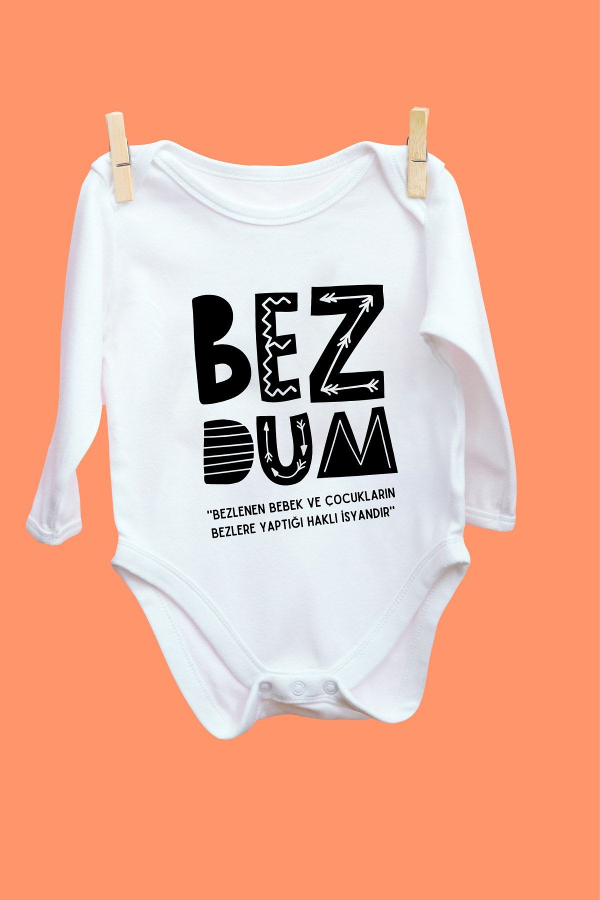 Babydonat Bezdum Desenli Uzun Kol Body