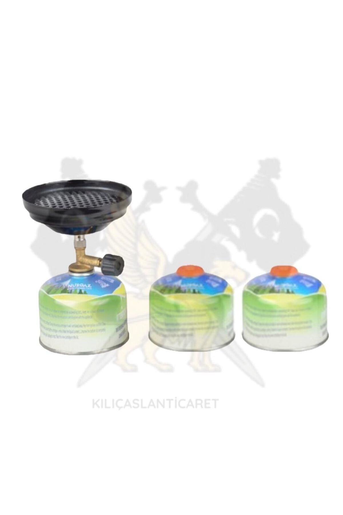 NURGAZ Troya Nargile Ocağı 2 Adet 230 gr Kartuşlu