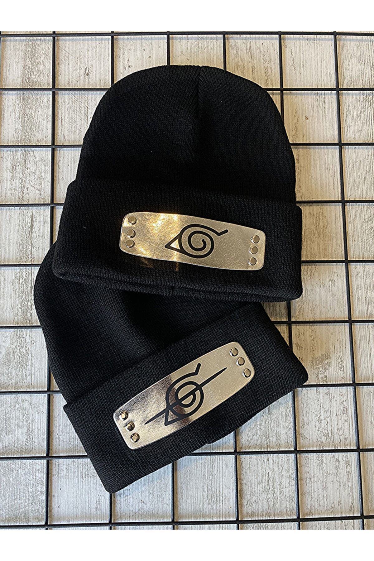 Moda Kızı Butik Naruto Itachi Uchiha Uzumaki Logolu 2'li Bere Seti