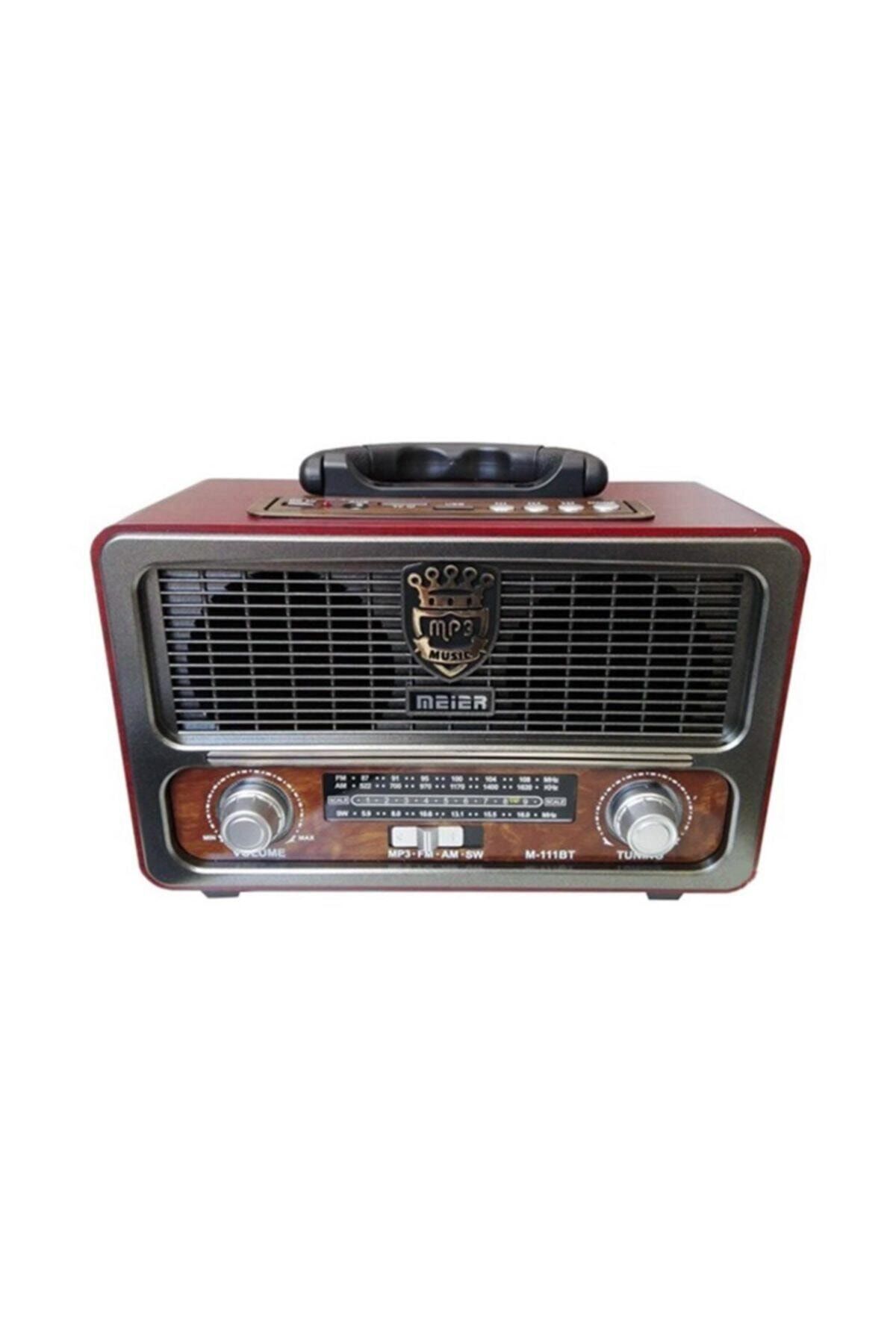 Cadence X133 Meier M 111bt Nostaljik Ahşap Retro Fm Radyo Usb Sd Bluetooth