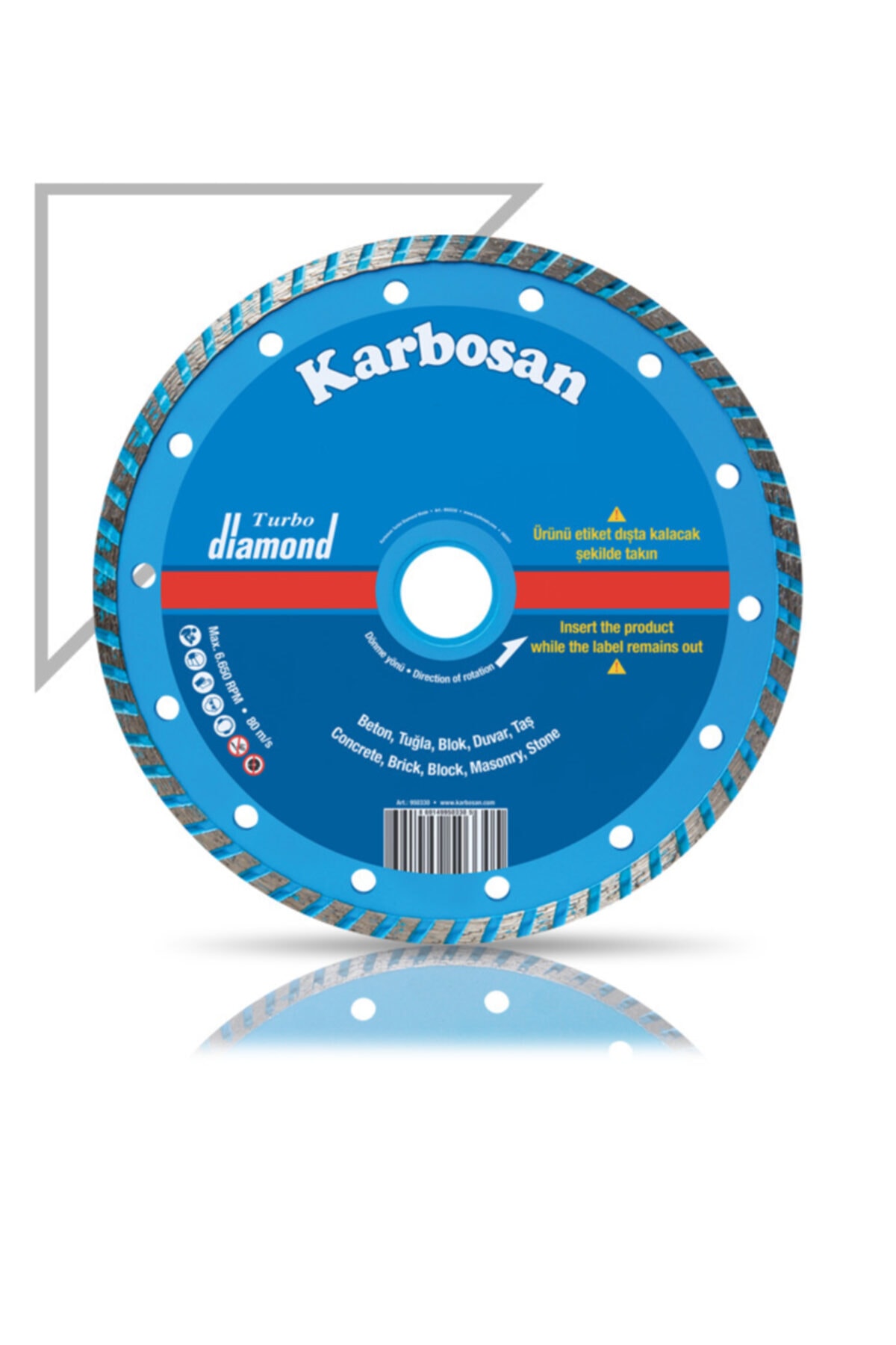 KARBOSAN Turbo Elmas Kesici Sk 230x2.4x22 - Beton Granit Kesici