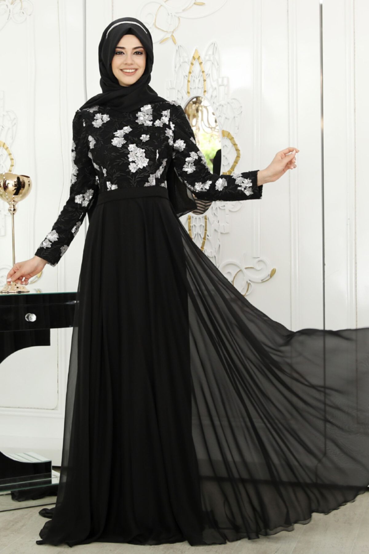 PINAR ŞEMS - Çiğdem Abiye - Siyah