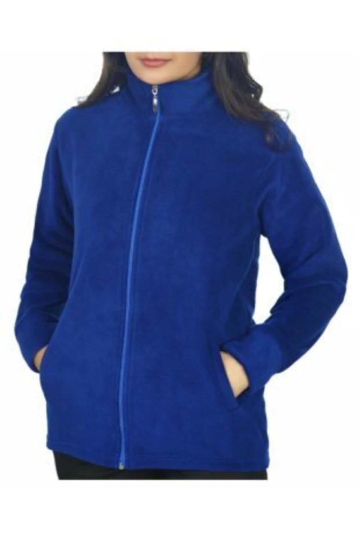Nacar Saks Mavi Cepli Polar Mont