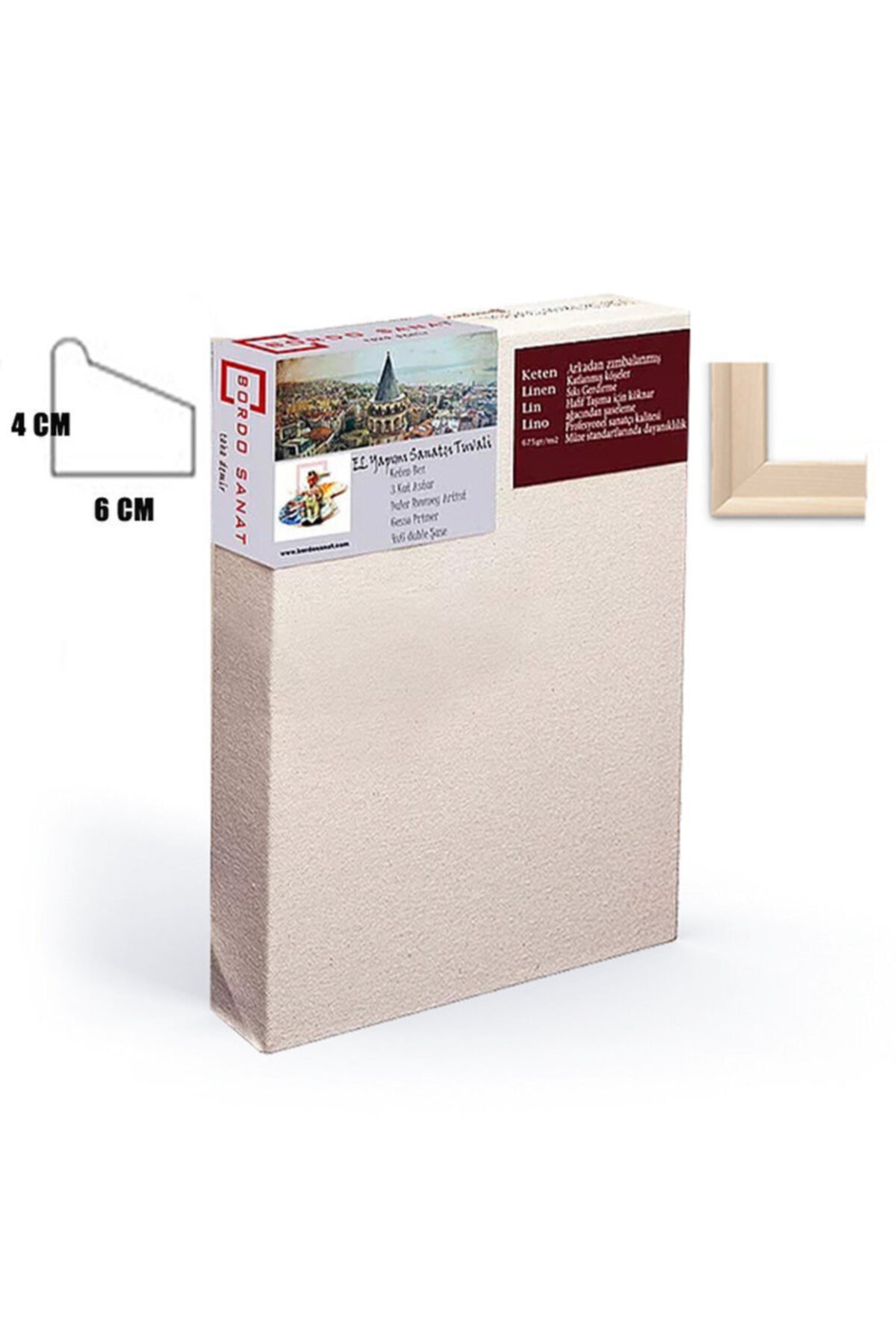 Bordosanat Geleneksel Keten El Yapımı Tuval 70x120 Cm