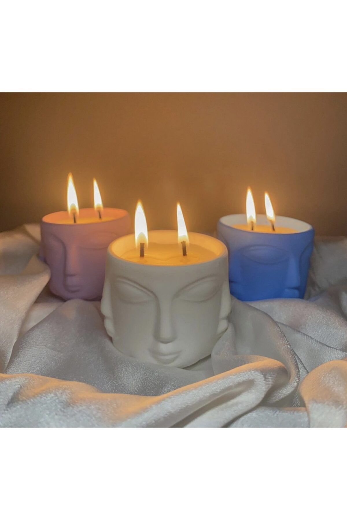 Mumi candle 3 Adet Adel Mumluk