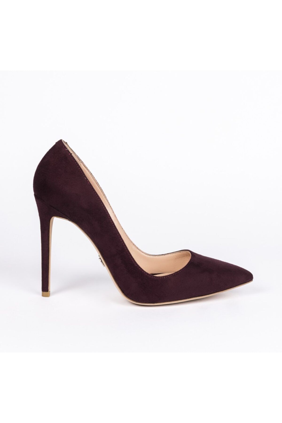 Jabotter Hemera Bordo Süet 10 Cm Stiletto
