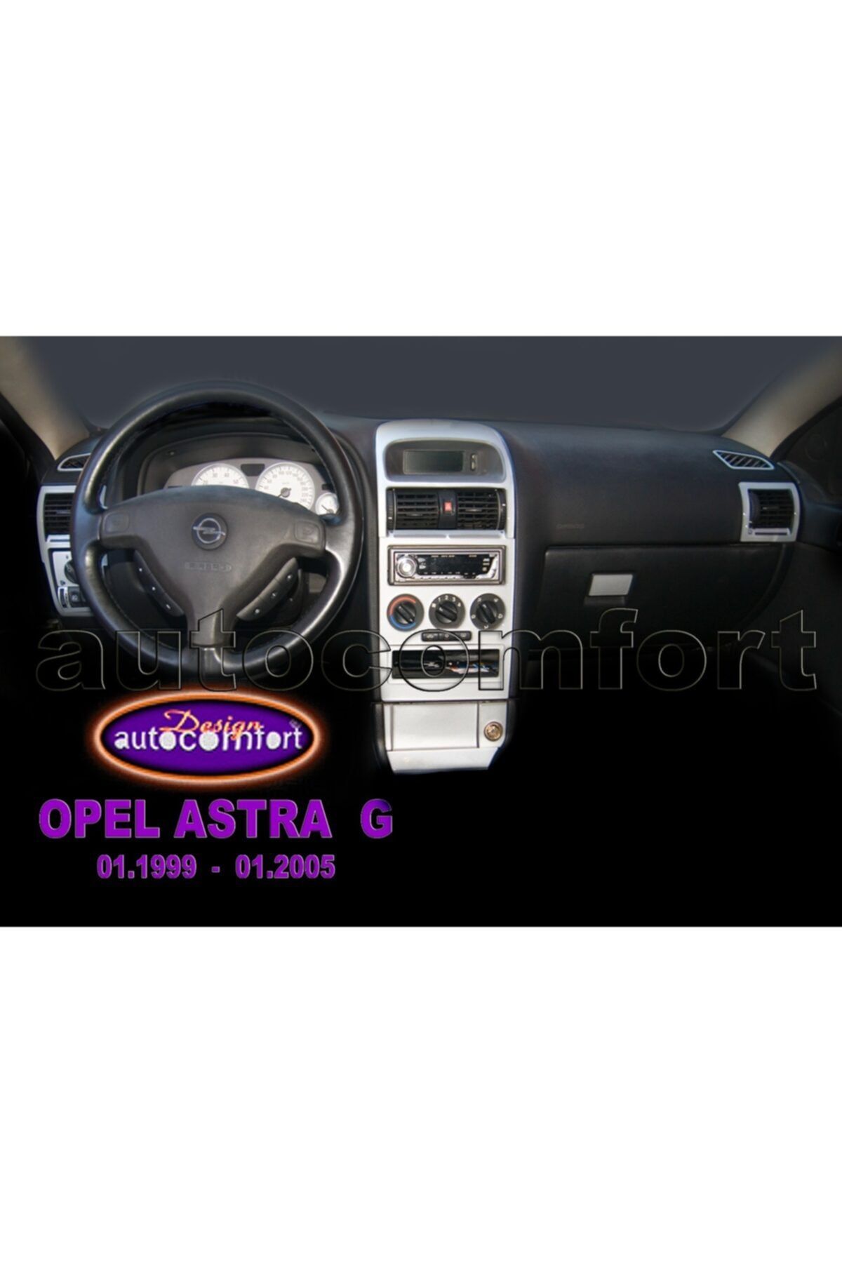 DNCTUNING Opel Astra G Maun Kaplama 1994-2005 16.prç Otomatik Vites Gümüş Gri