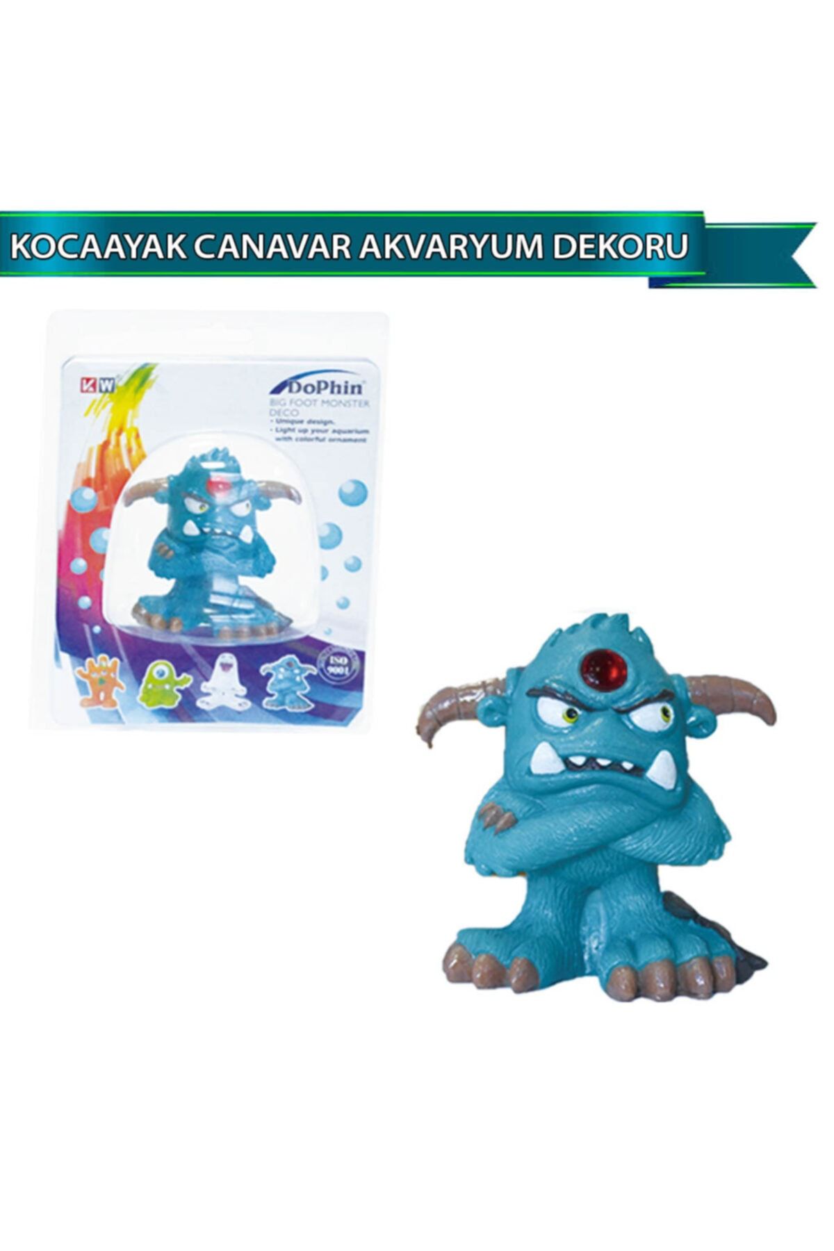Dophin Kocaayak Canavar Akvaryum Dekoru