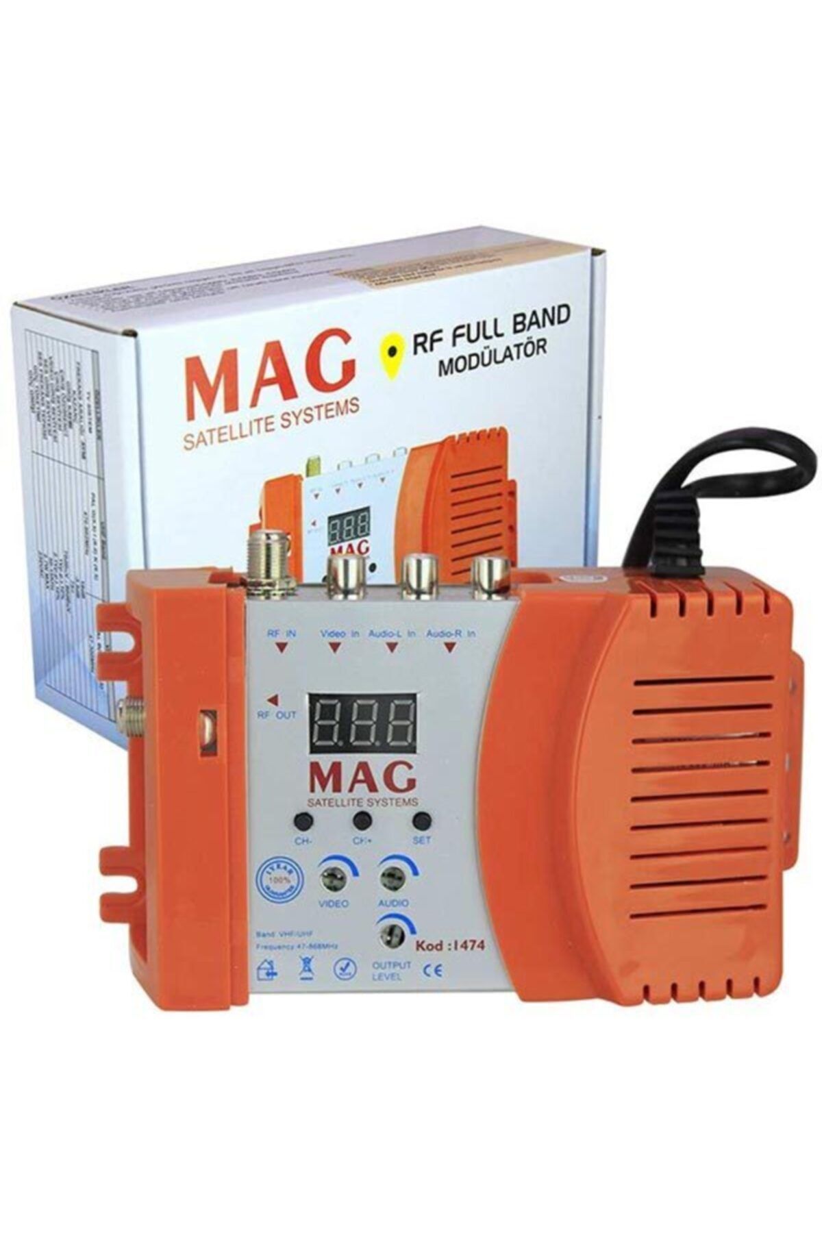 Angel Of Life Mag 1474 Av Girişli Led Ekranlı Rf Full Band Modülatör