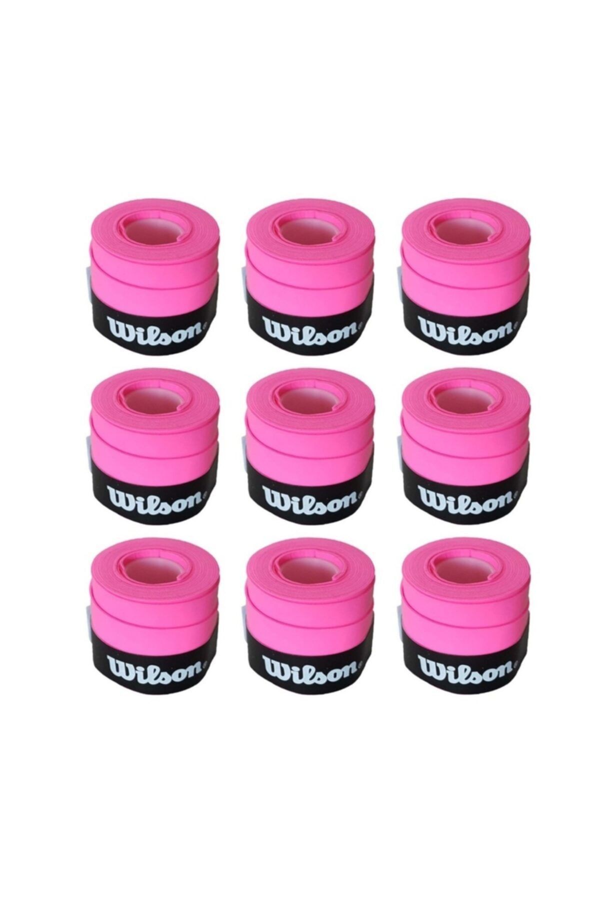 Wilson Bowl O Grips Overgrip 9 Adet Tekli Pembe Grip
