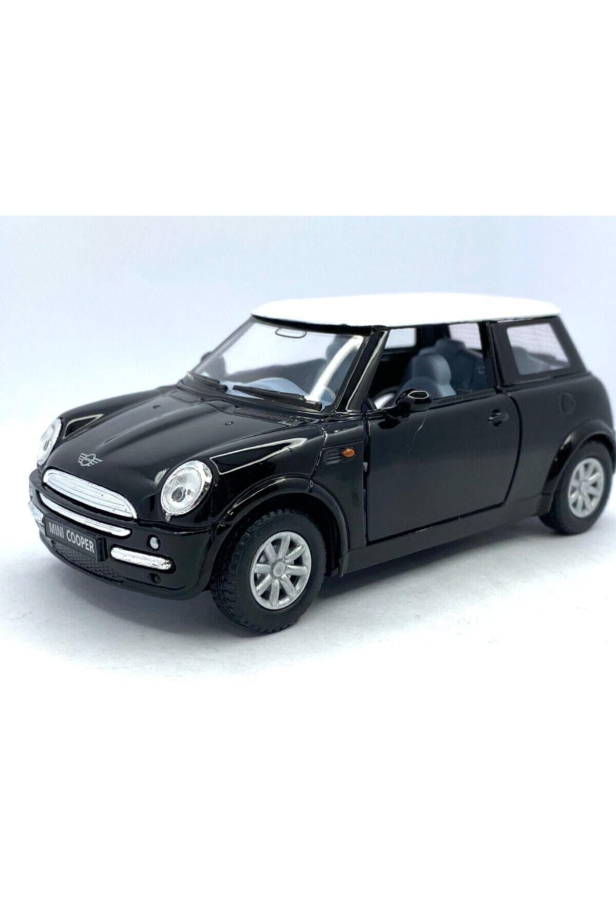 Kinsmart Çek Bırak Metal Oyuncak Araba 5inch. Mini Cooper ( Siyah )