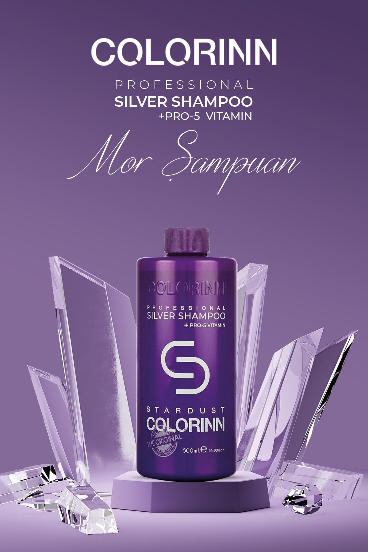 Colorinn Stardust Silver Mor Şampuan 500 ml