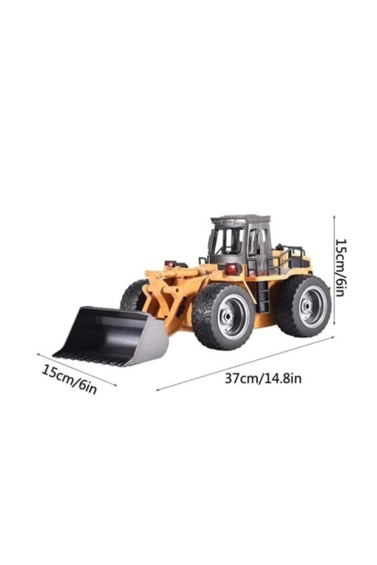 Karsan Oyuncak Karsan 1:18 Işıklı Uzaktan Kumandalı Metal Dozer Kepçe 2.4 Ghz 1520