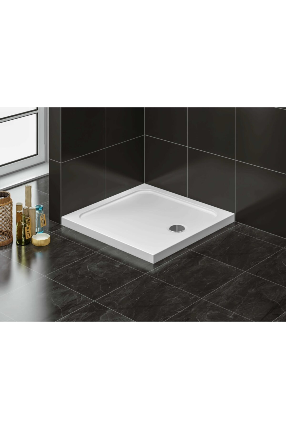 Stina Ronda 80x80 Kare Monoflat Duş Teknesi