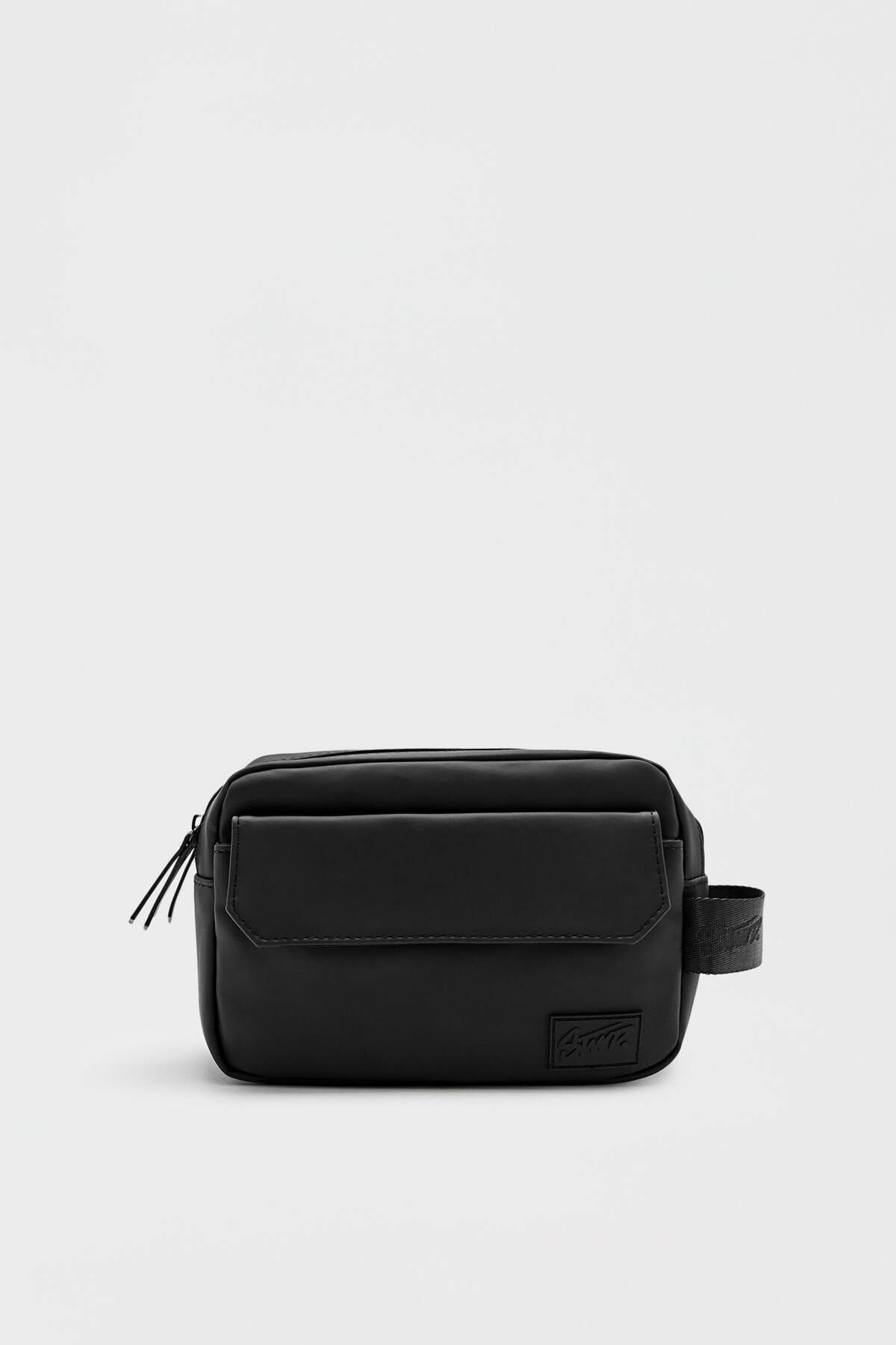 Pull & Bear Siyah Suni Deri Kalemlik