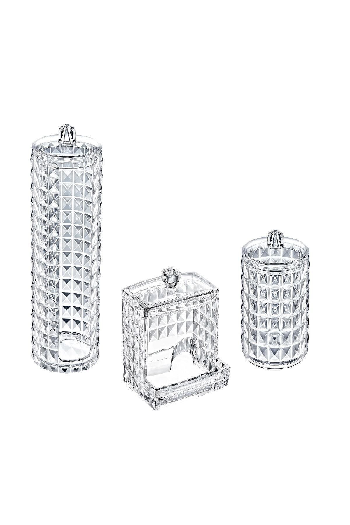 Box Up Ft-028 Diamond 3 Lü Çok Amaçlı Makyaj Organizer Set Fma00187