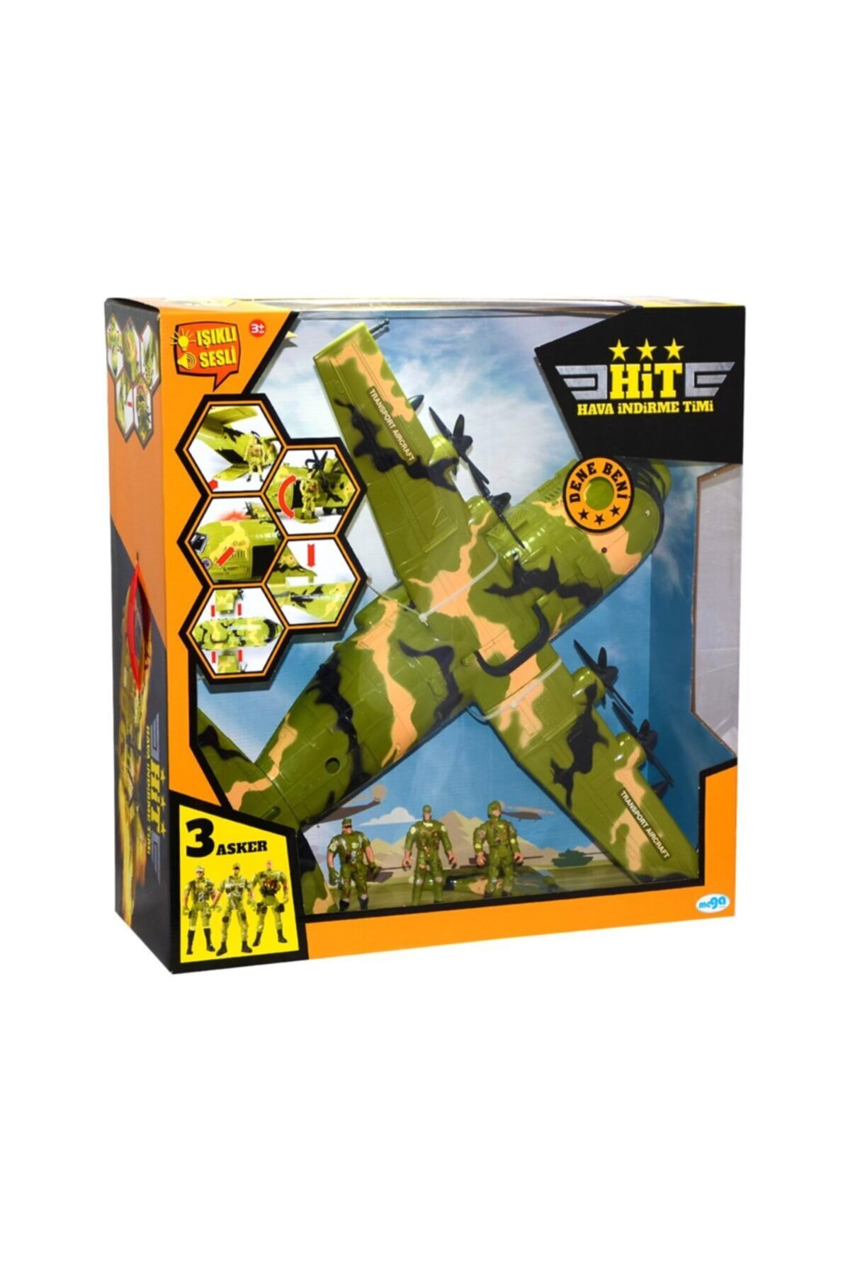 Mega Oyuncak 01680  Hava İndirme Uçağı Ve Timi +3 Yaş