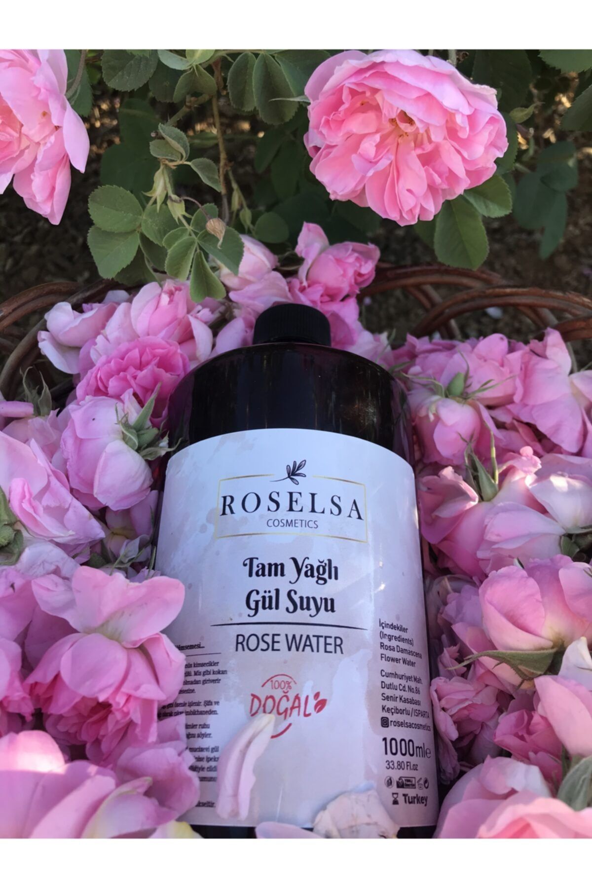 RoselsaCosmetics Roselsa Tam Yagli Gülsuyu 1 Litre