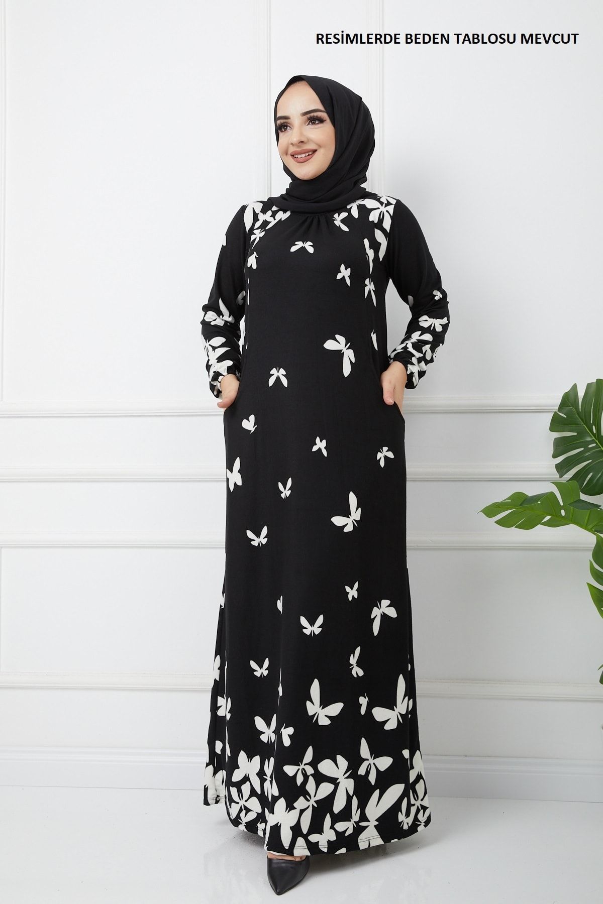 FERİZE Kelebek Desenli Elbise 140cm