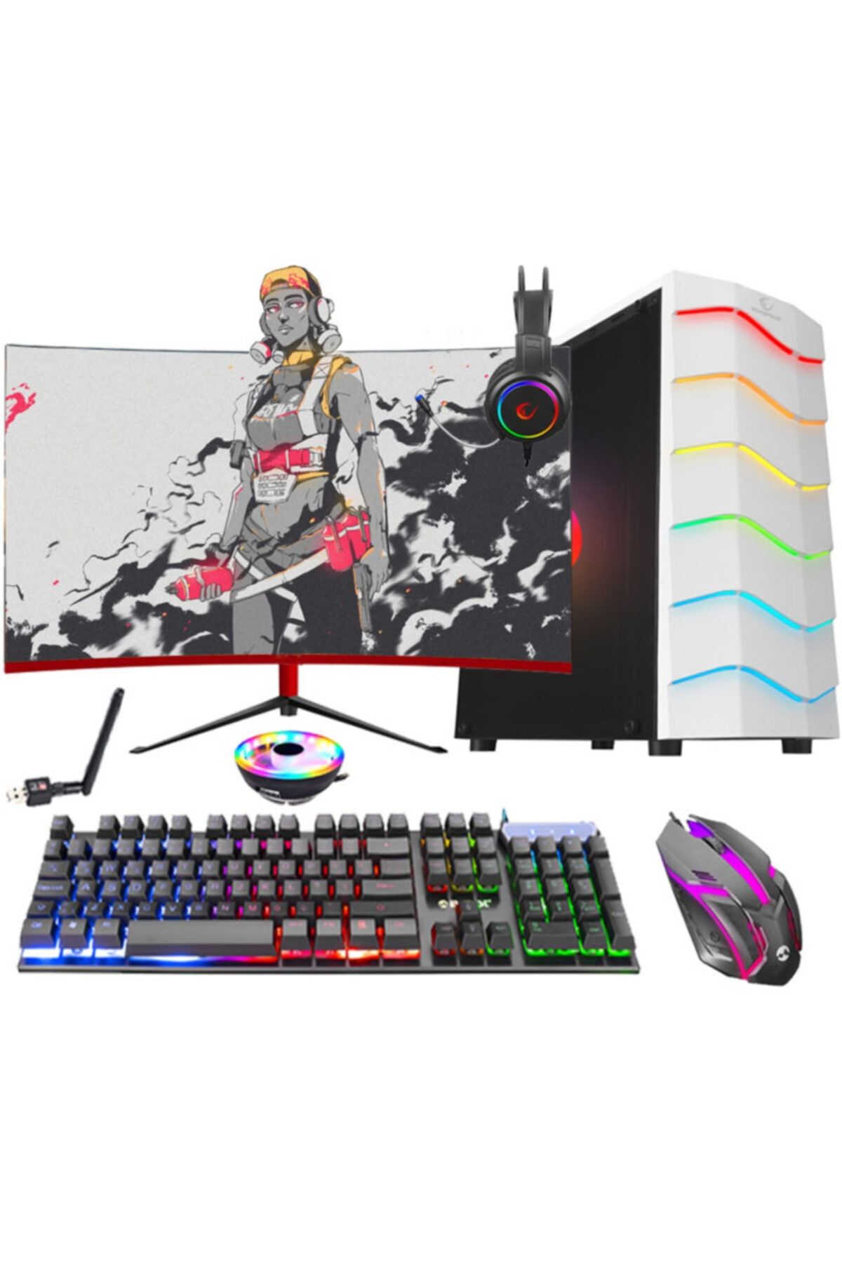 Aizen Sl5 I3-10100f 8 Gb Ram 500 Hdd 128 Ssd 4gb Gtx 750ti 24\