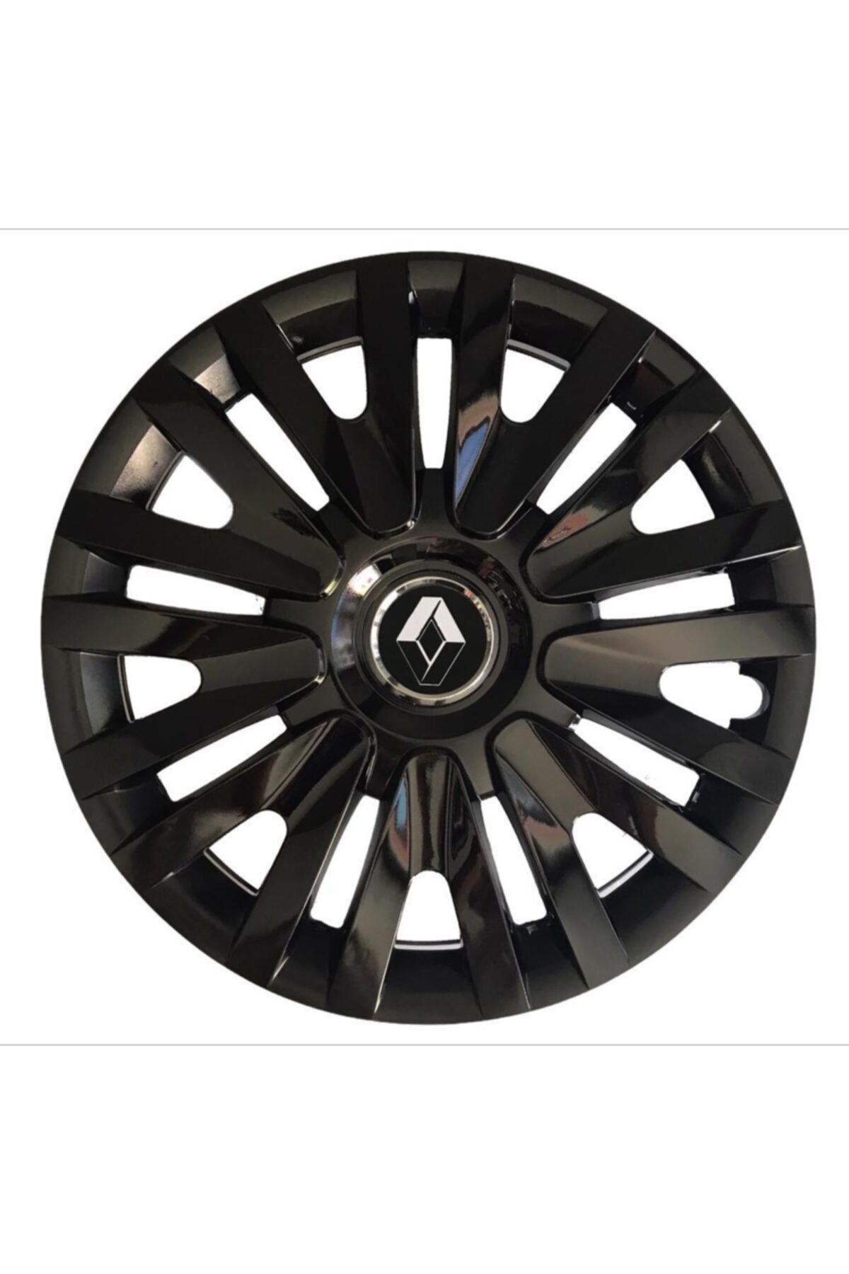 HMNL Renault R12 15'' Inç Piano Black 4lü Set Jant Kapağı