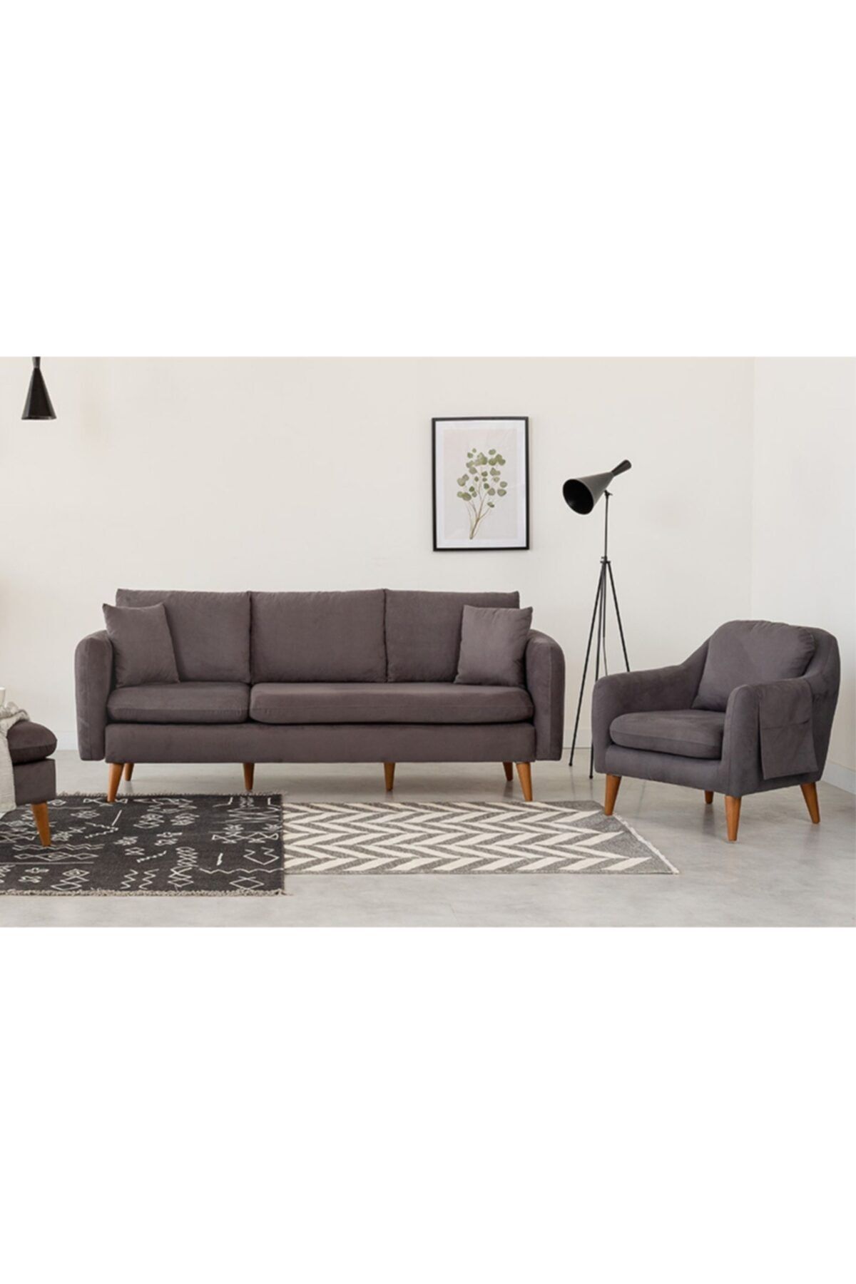 Doressa Hera Dark Koltuk Takımı 3+3+1