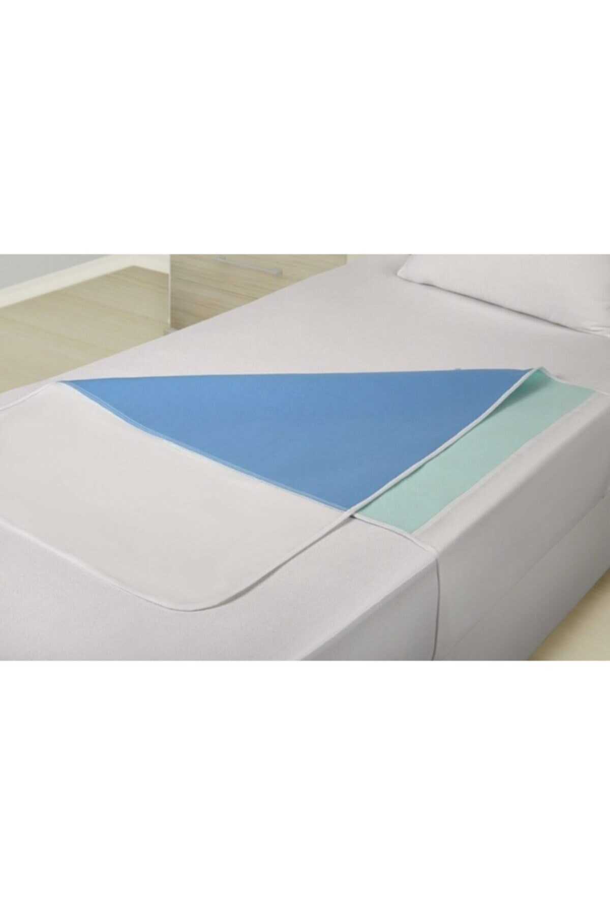 ATA EXCLUSIVE FABRICS Abso Vinyl 5 Katlı Kapitoneli, Yıkanabilir, Sıvı Geçirmez Kanatlı Yatak Koruyucu (85X90 CM)