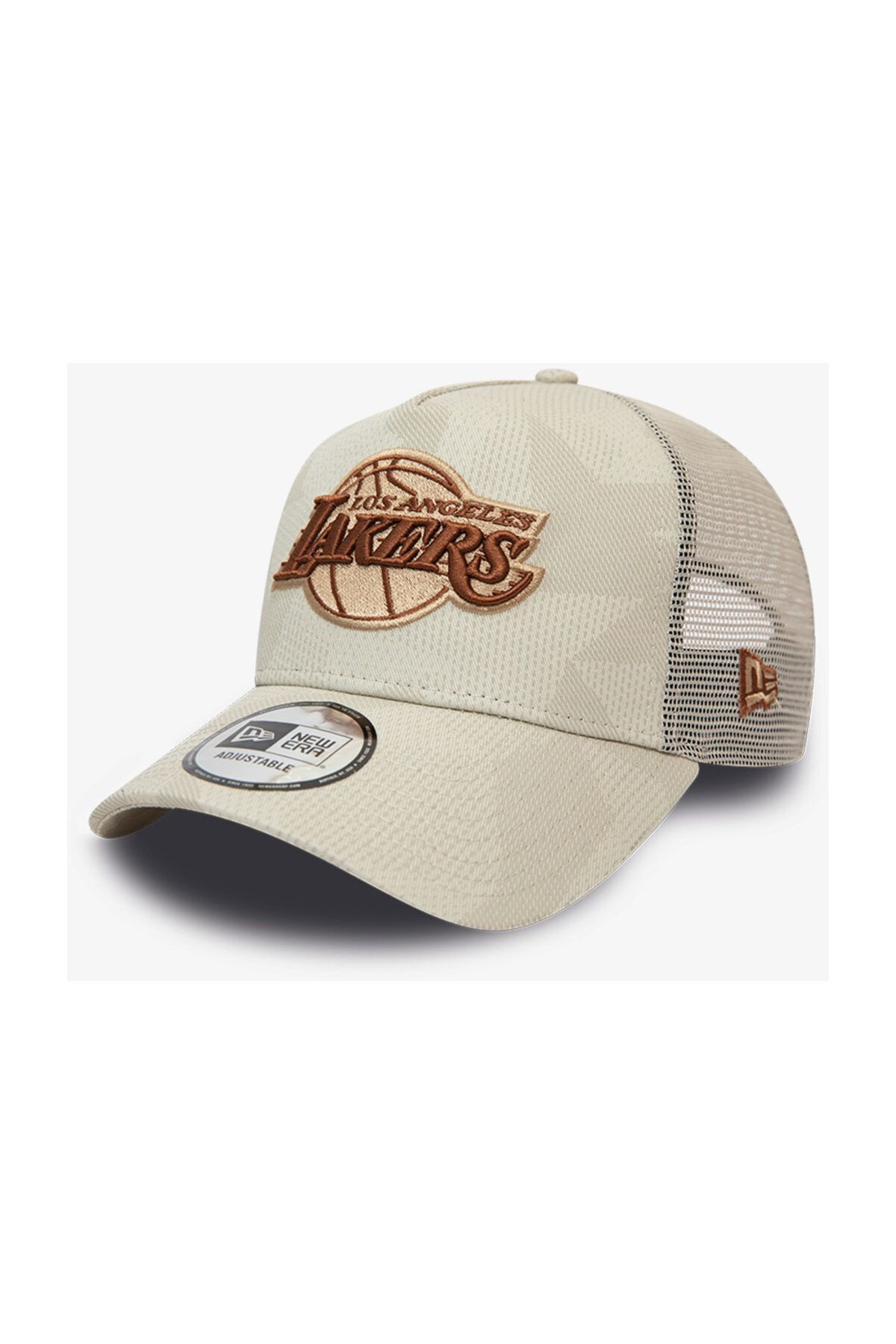 NEW ERA La Lakers Print Stone A-Frame Trucker Unisex Bej Şapka