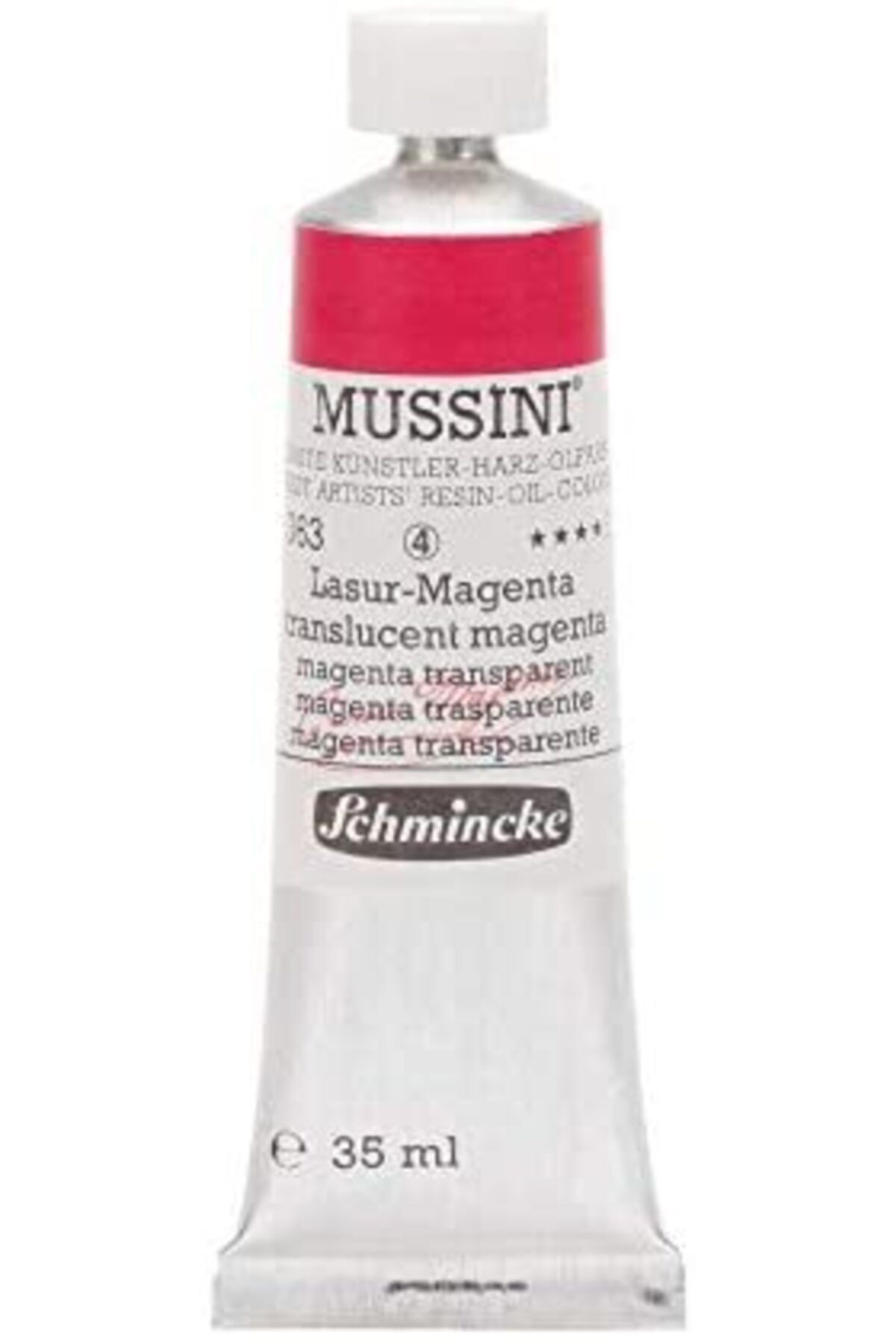 Schmincke Mussini Artist Yağlı Boya 35 Ml Seri 4 363 Translucent Magenta